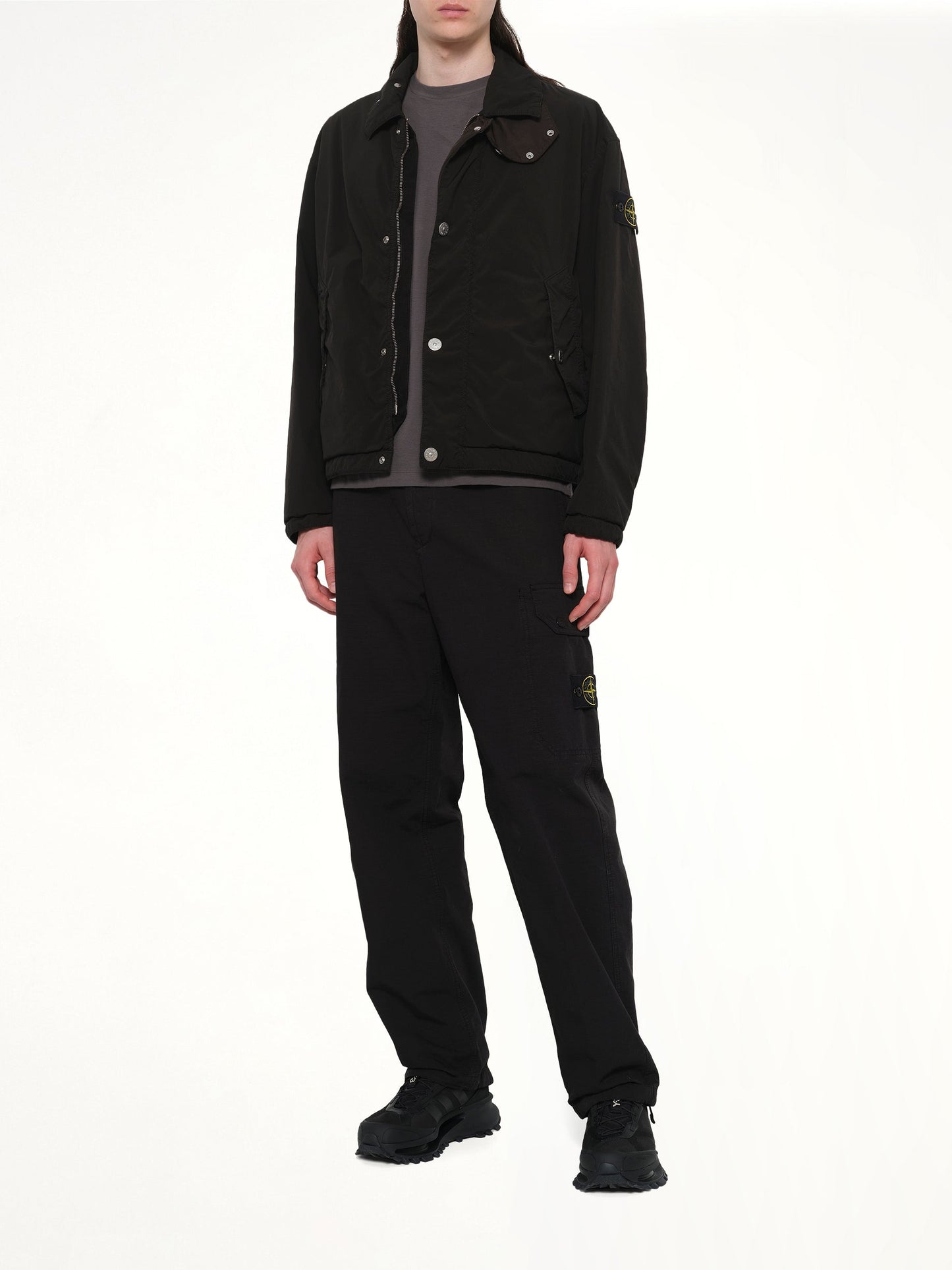 STONE ISLAND Q10001 Light Outerwear Jacket (Black)