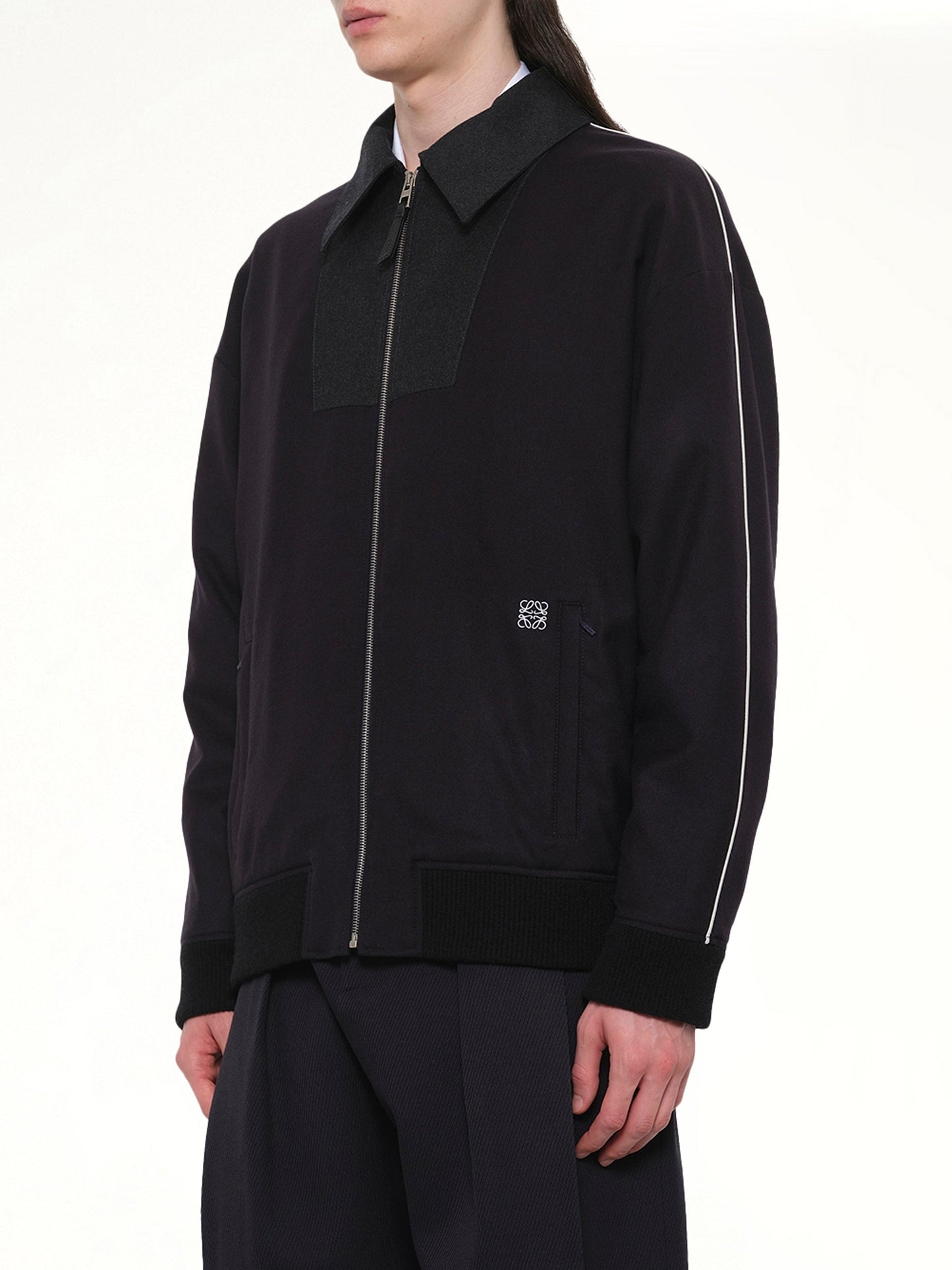 LOEWE Wool Traksuit Jacket (Navy)