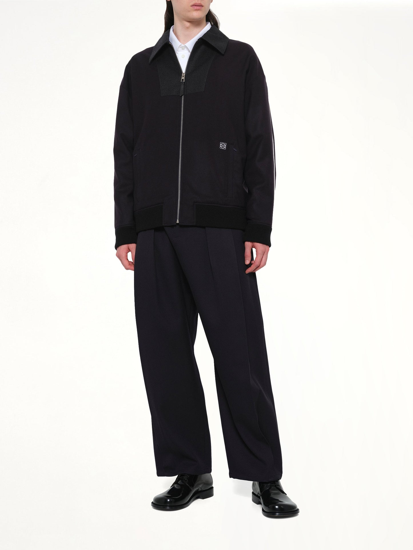 LOEWE Wool Traksuit Jacket (Navy)