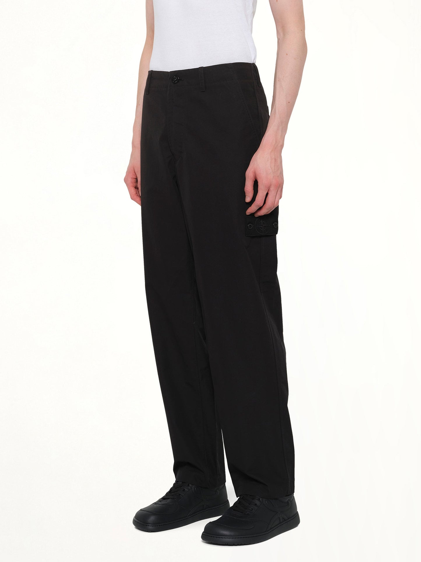 STONE ISLAND 310004 Weatherproof Trousers (Black)
