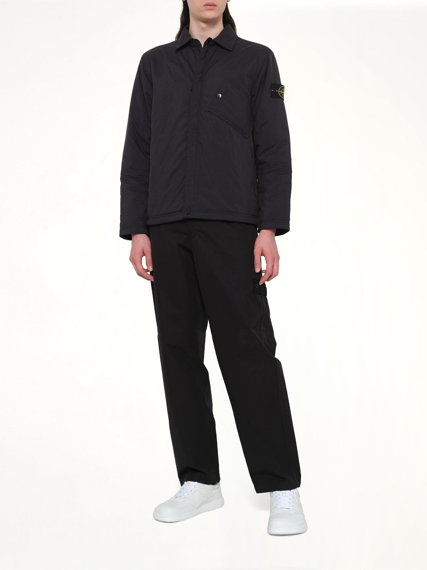 STONE ISLAND 1200007 Overshirt (Black)
