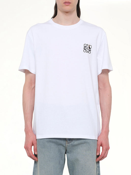 Image of T-Shirts. Product name - Anagram Cat T-Shirt in White colour by brand - LOEWE