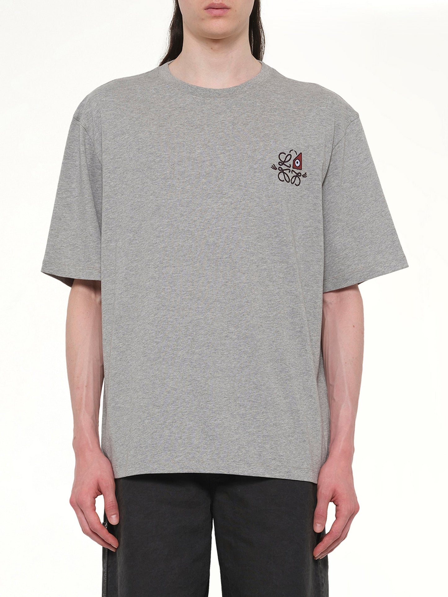 Image of T-Shirts. Product name - Loose Fit T-Shirt in Grey colour by brand - LOEWE
