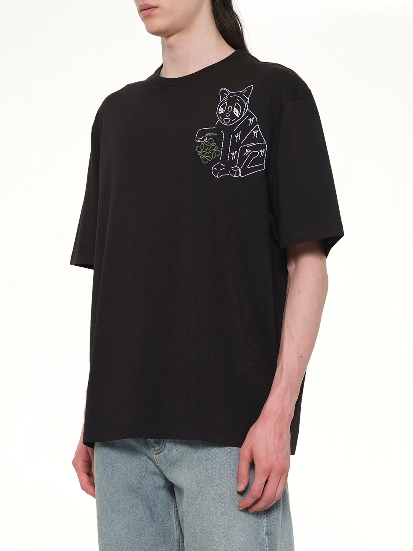 LOEWE Louis Wain Loose Fit T-Shirt (Black)