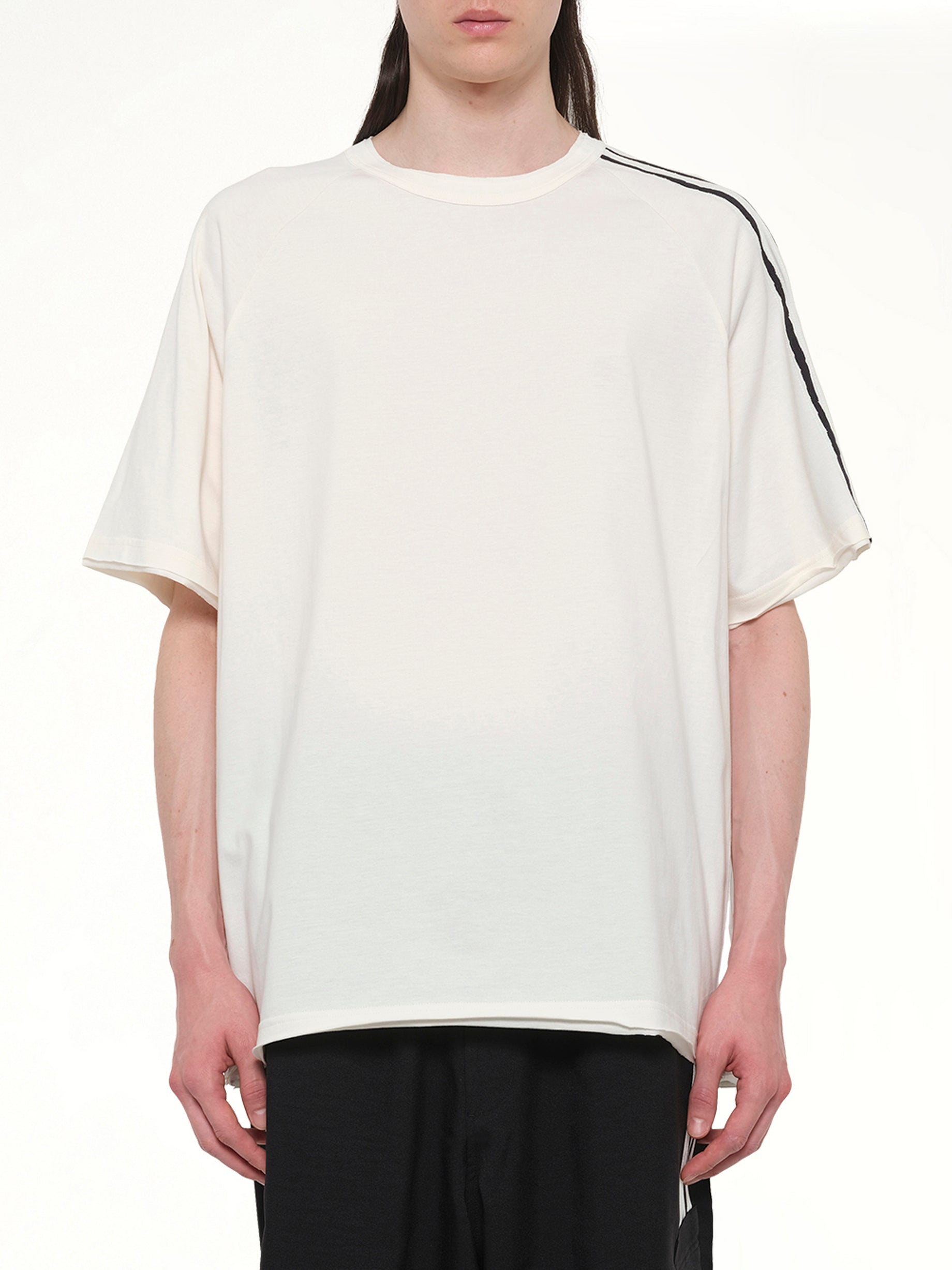 Image of T-Shirts. Product name - Reconstructed 3S T-Shirt in Beige colour by brand - Y-3