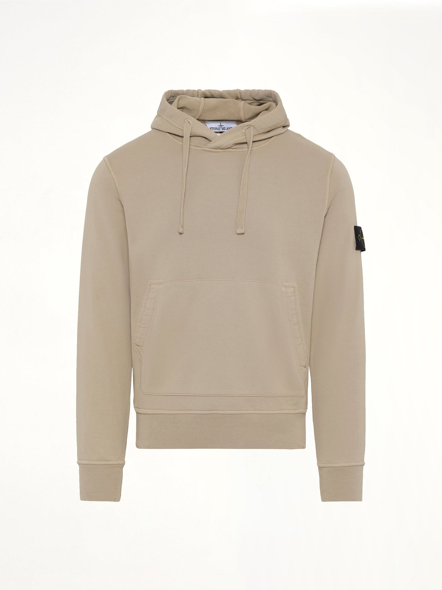 STONE ISLAND 610006 Cotton Fleece Hoodie (Desert)