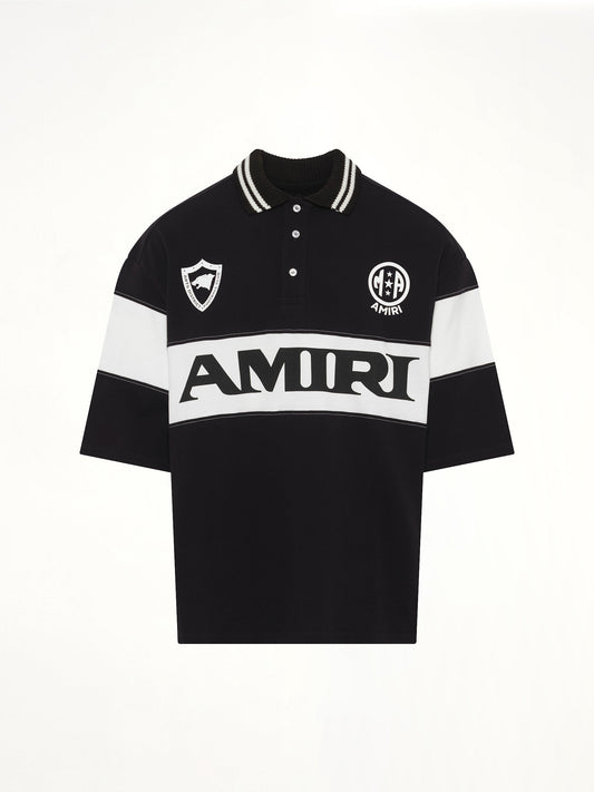 Amiri Sport Oversized Polo (Black)