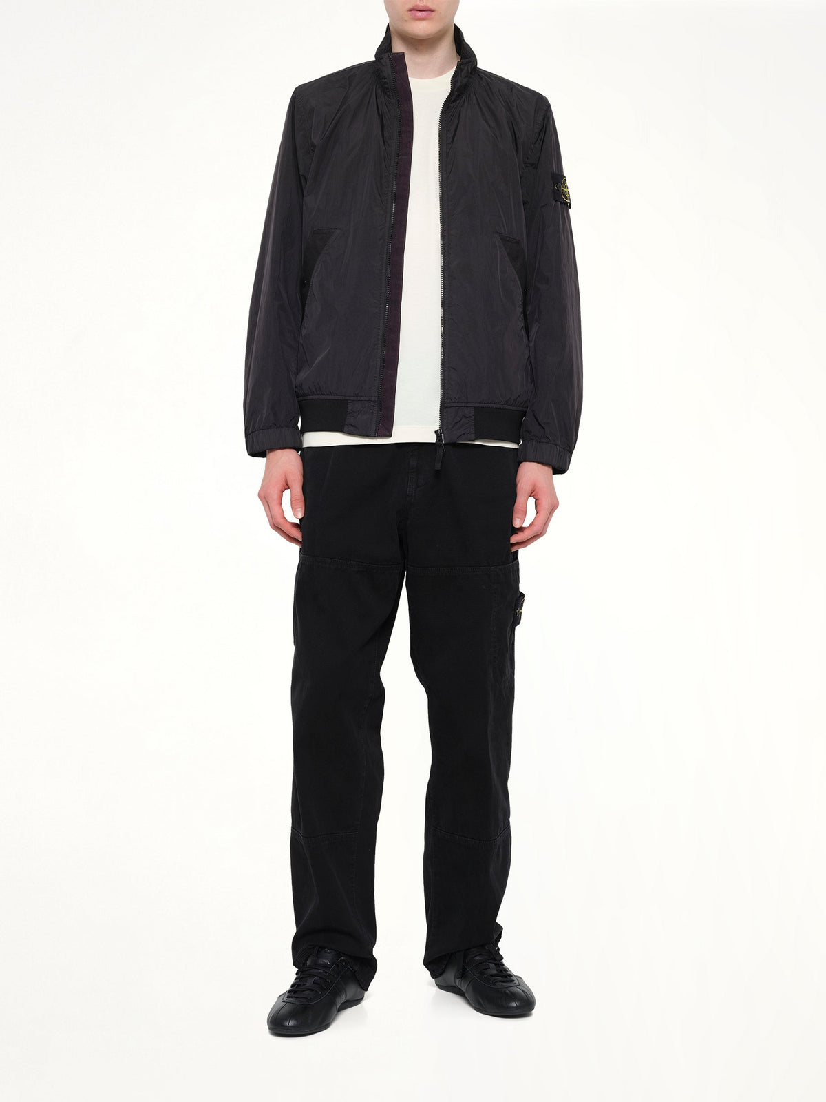 STONE ISLAND 4100002 Crinkle Reps Jacket (Black)