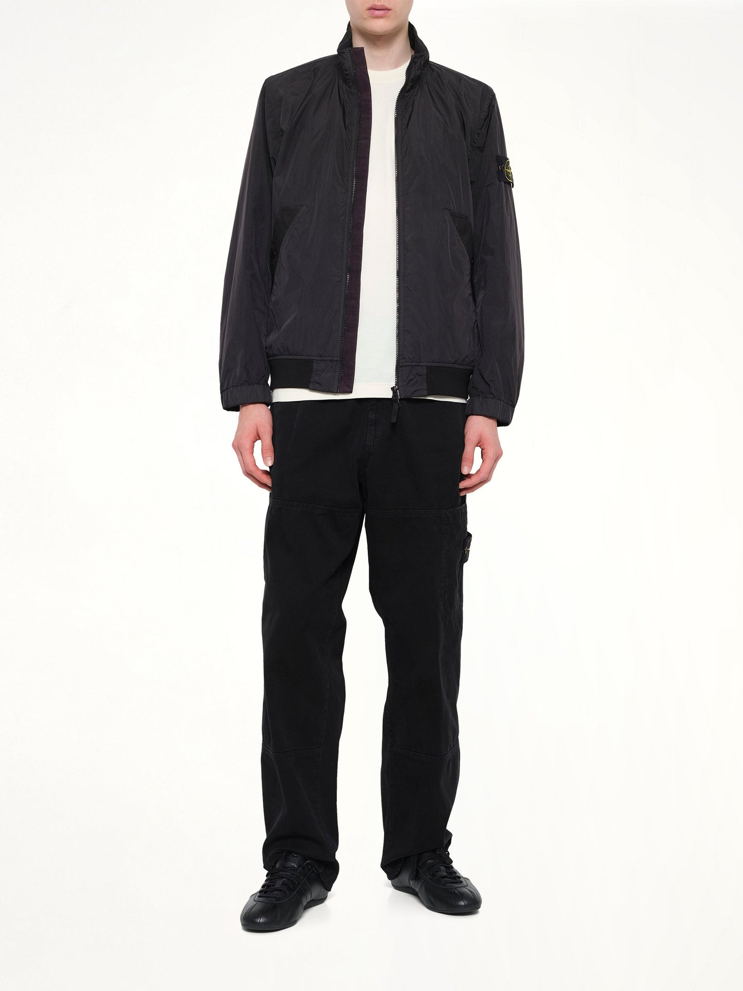 STONE ISLAND 4100002 Crinkle Reps Jacket (Black)