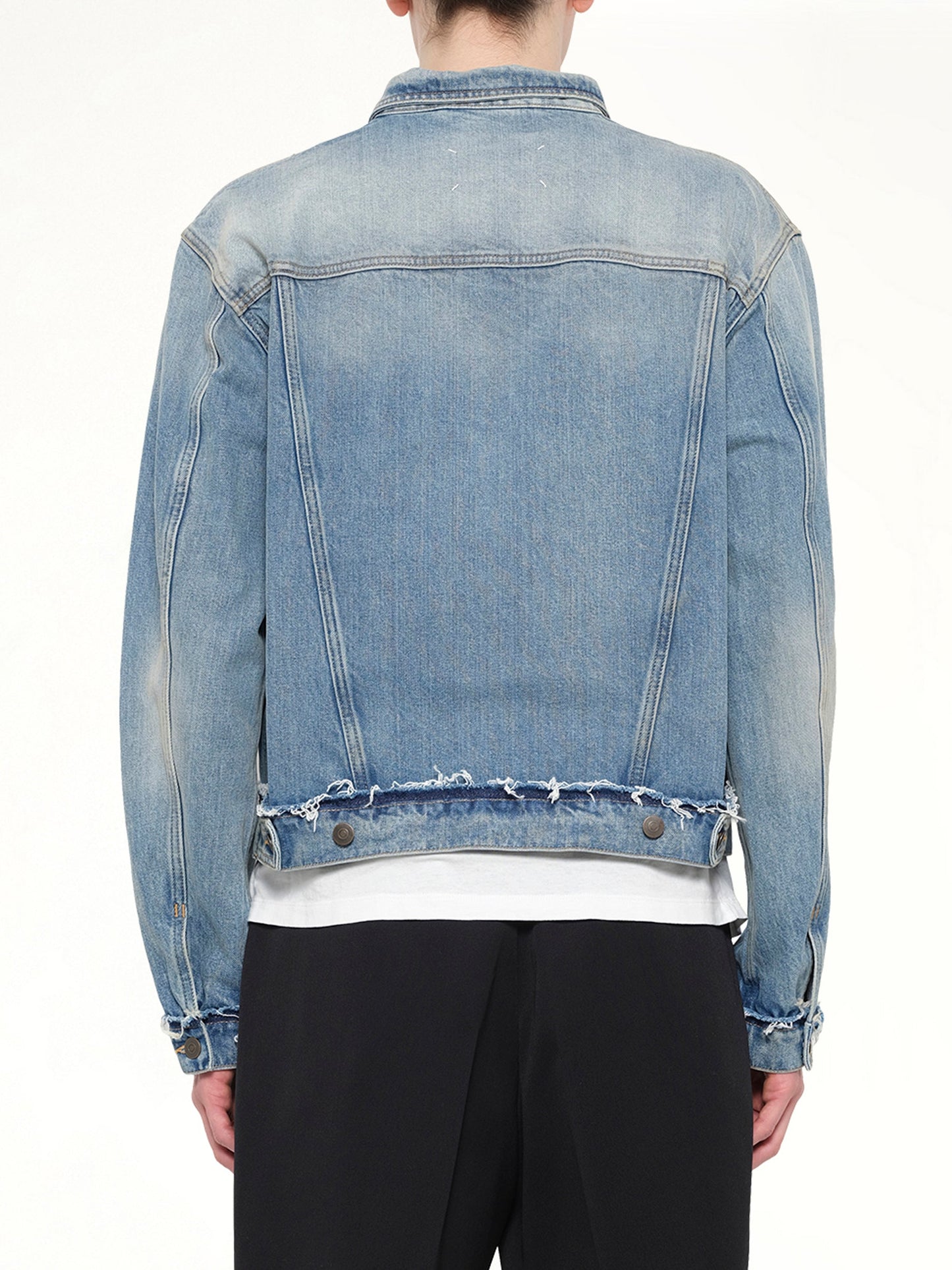 MAISON MARGIELA Washed Denim Jacket (Blue)