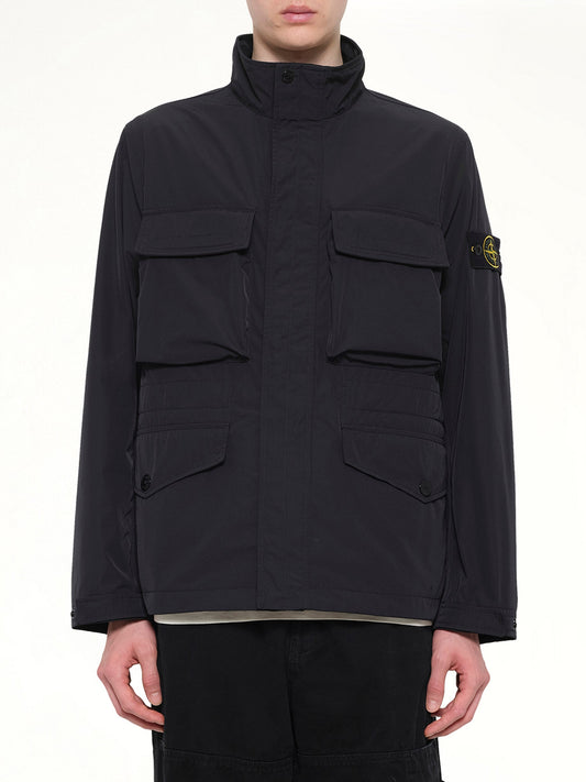 Image of Coats & Jackets. Product name - 4100034 Field Jacket in Black colour by brand - STONE ISLAND