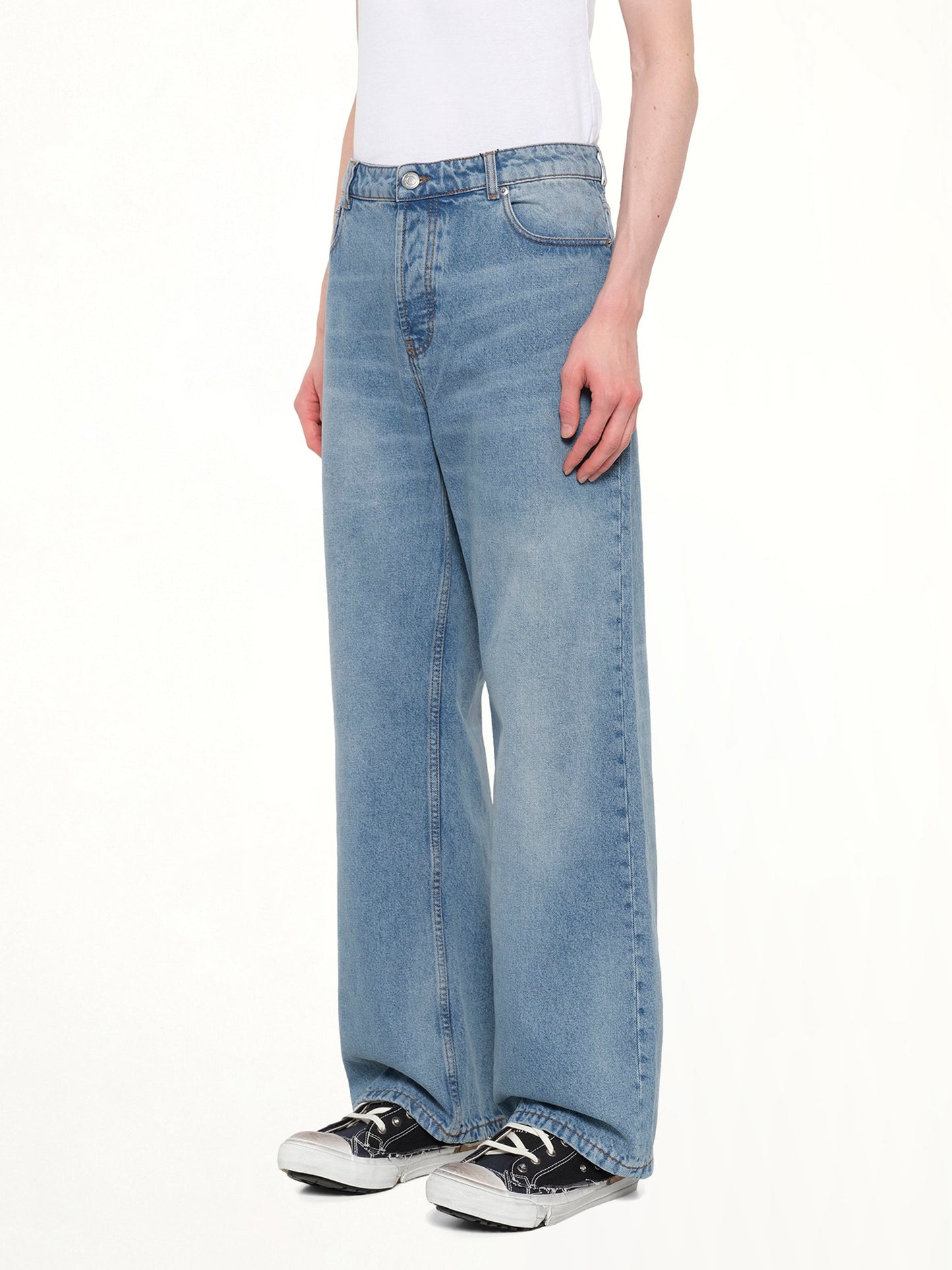 AMI PARIS Large Fit Jeans (Blue)