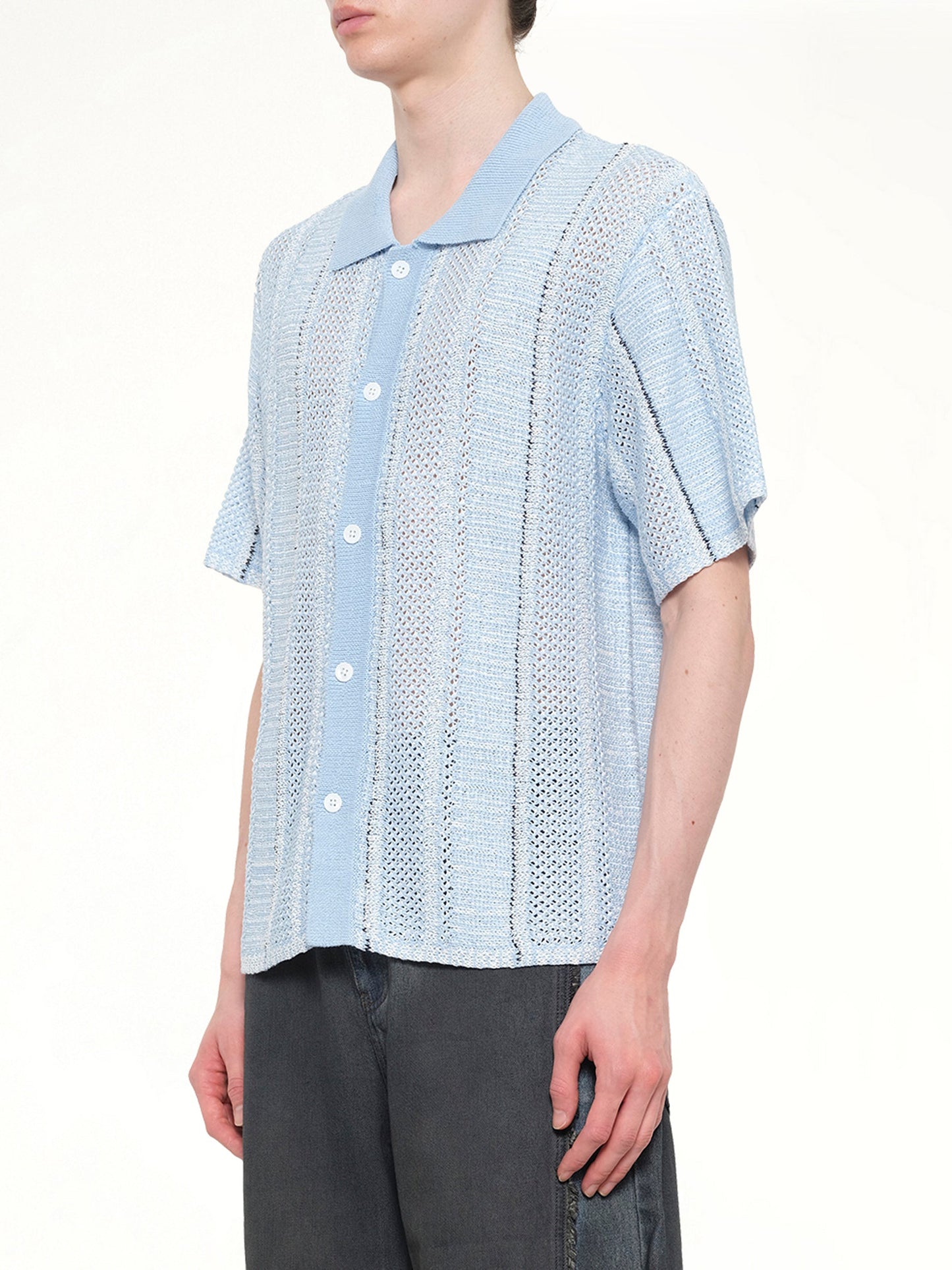 FENG CHEN WANG Knited Shirt (Blue)