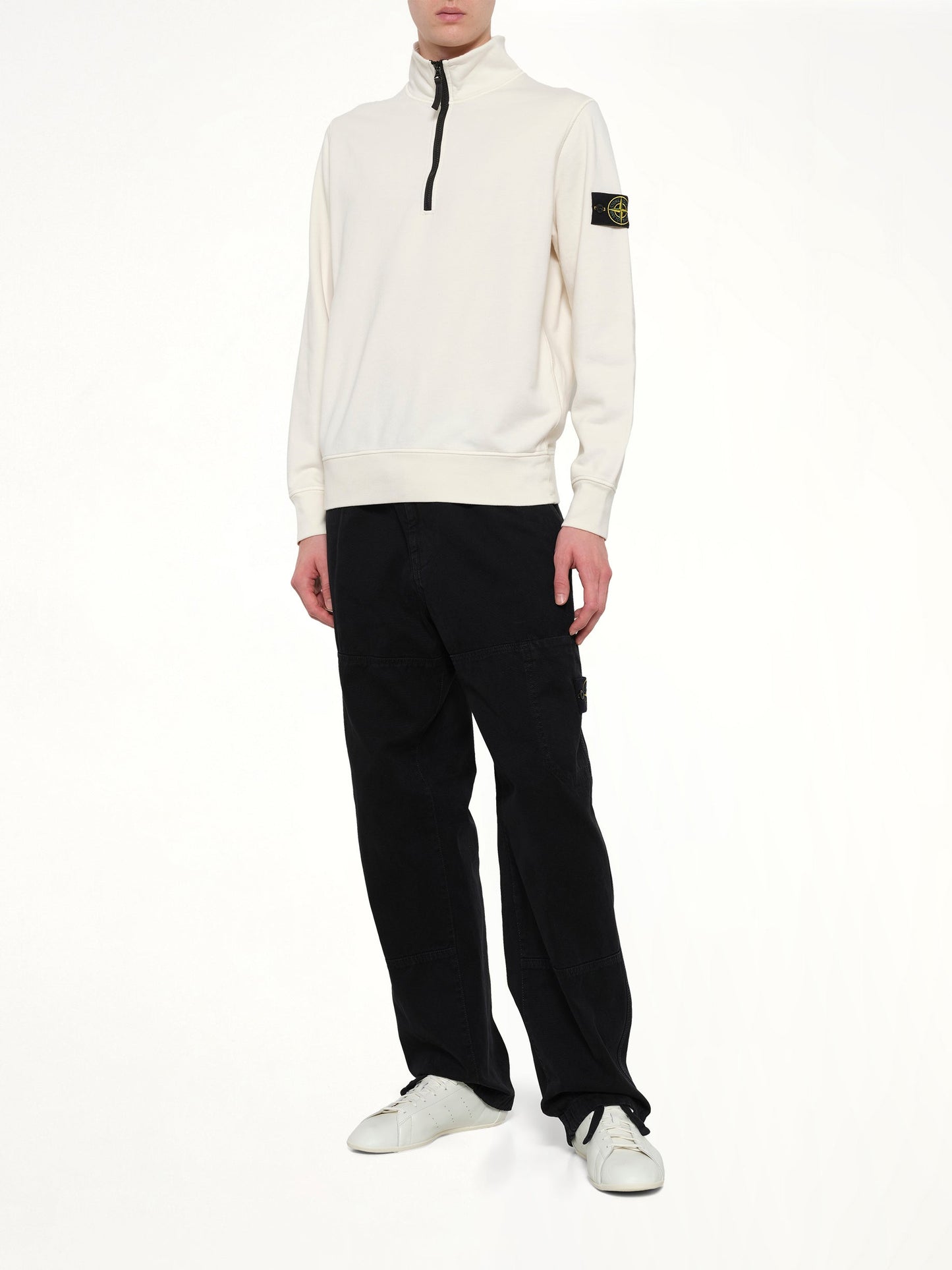 STONE ISLAND 6100070 LS Polo (Ivory)