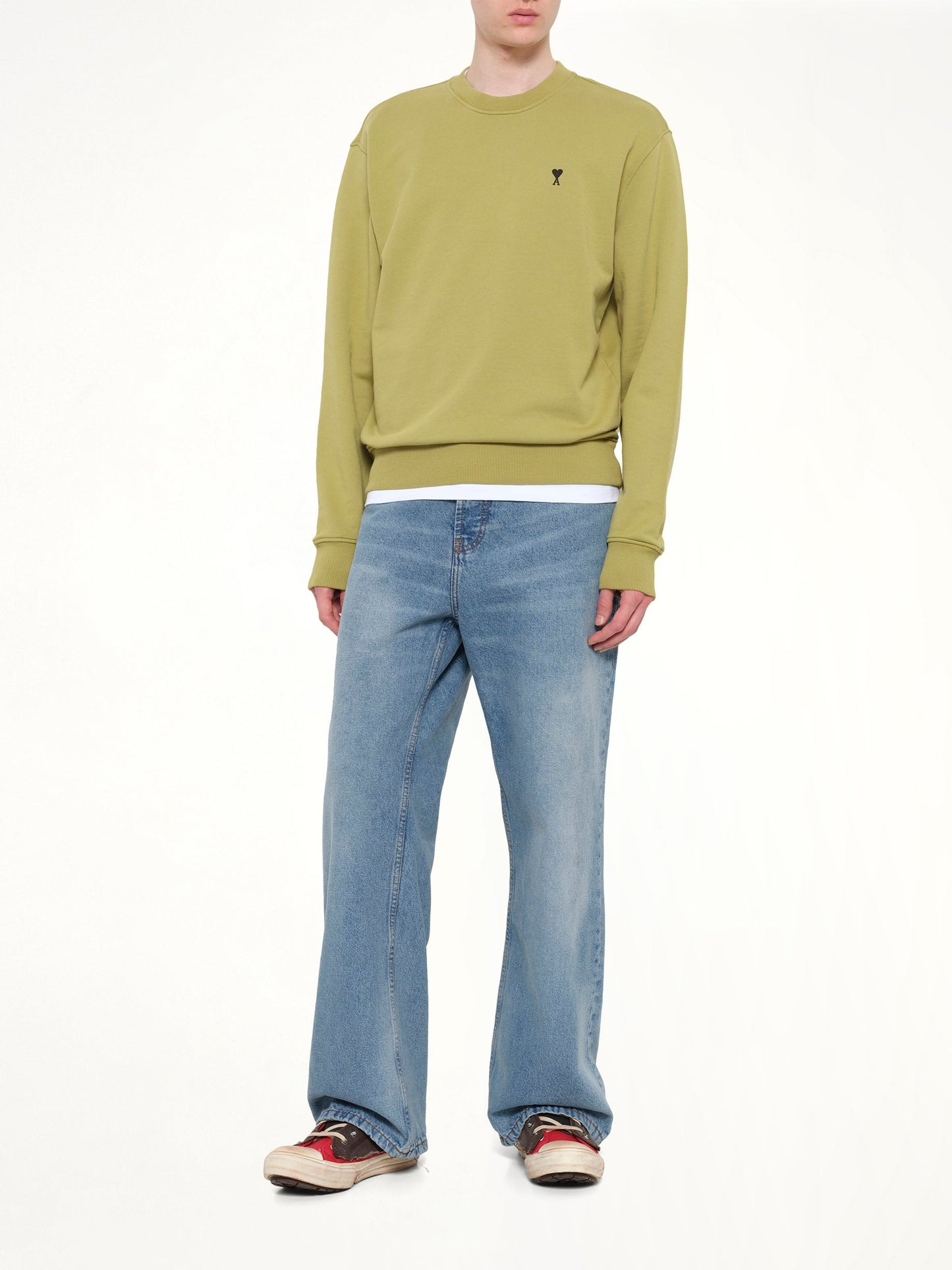 AMI PARIS Contrasted ADC Sweatshirt (Green)