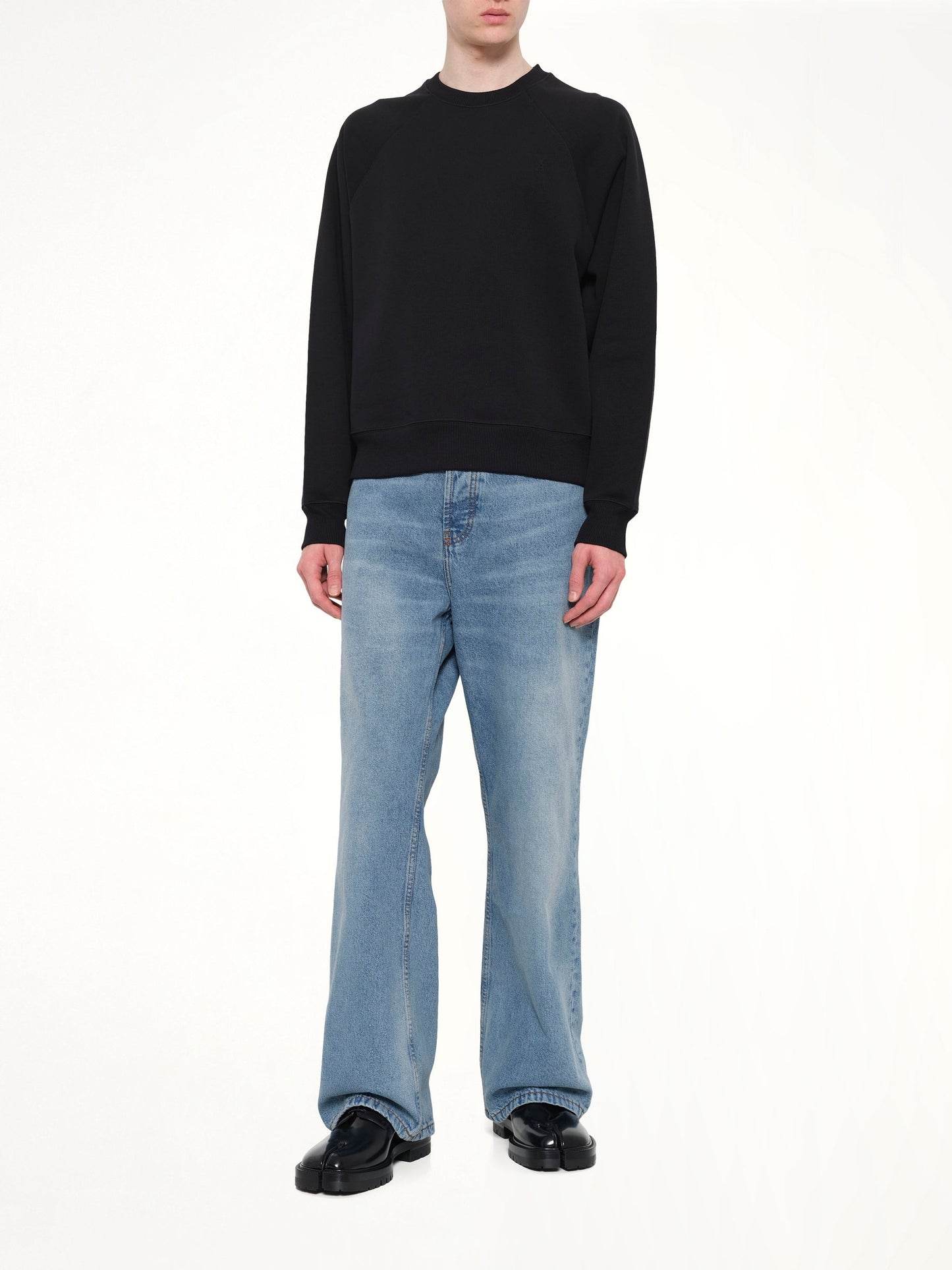 AMI PARIS Small Embossed ADC Sweatshirt (Black)