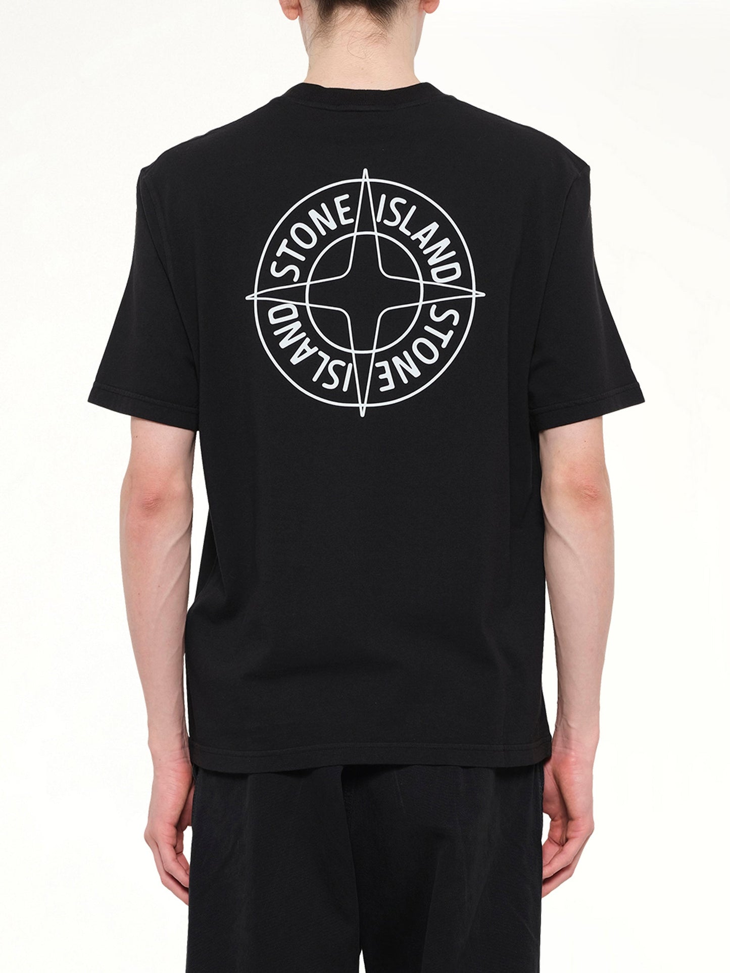STONE ISLAND 2100001 Chest Logo T-Shirt (Black)