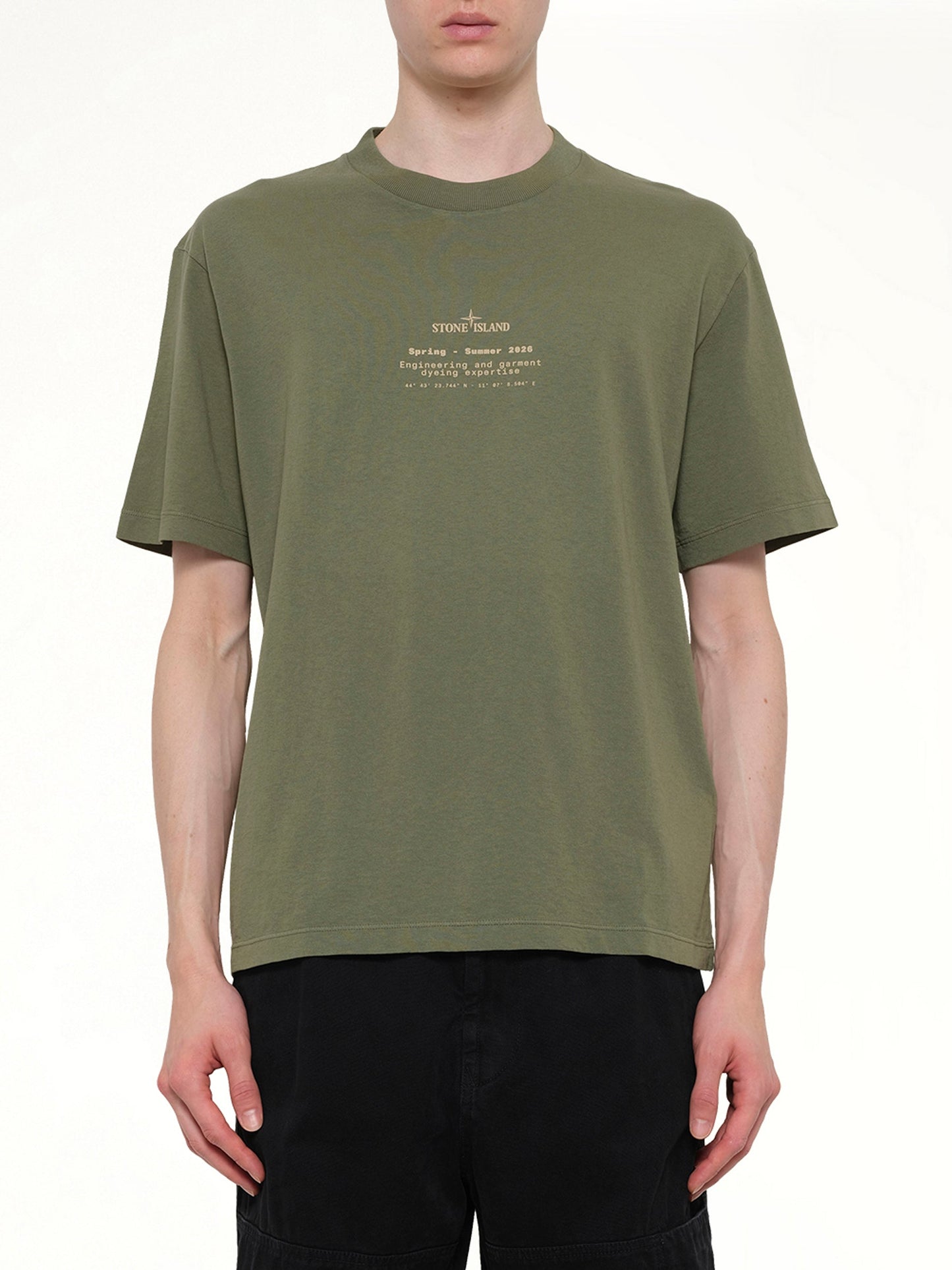 Image of T-Shirts. Product name - 2100001 SS T-Shirt in Green colour by brand - STONE ISLAND