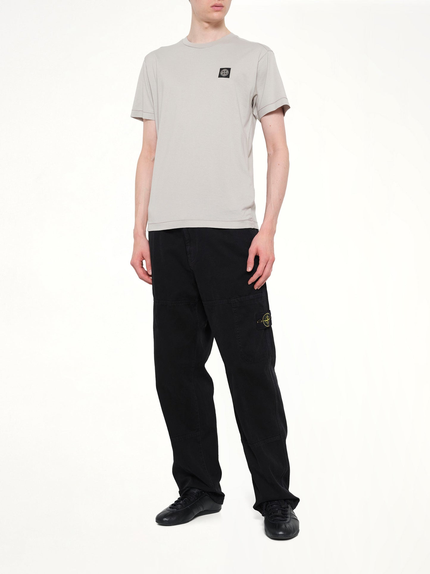 STONE ISLAND 2100027 Logo Patch T-Shirt (Grey)