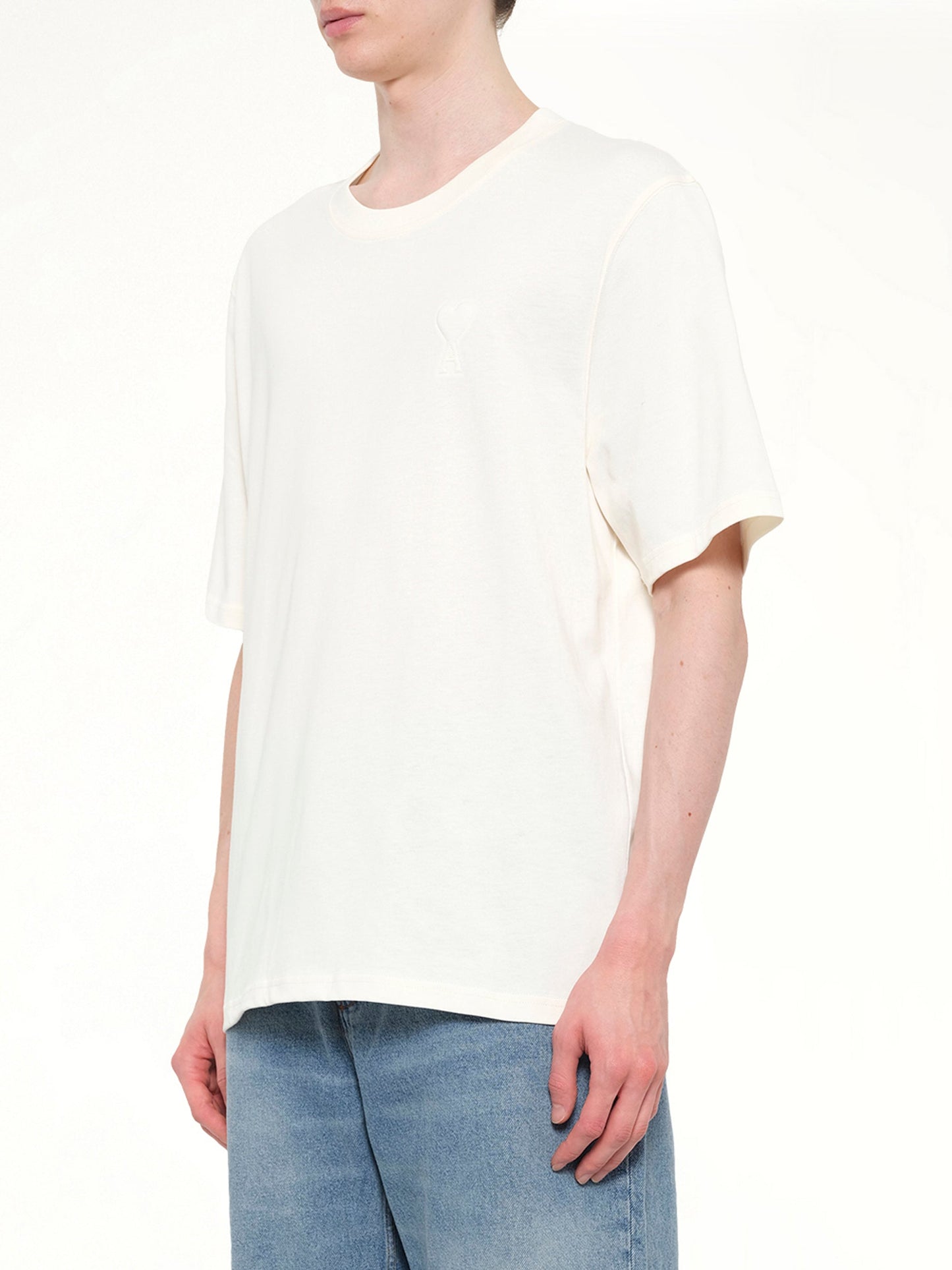 AMI PARIS Big ADC Embossed T-Shirt (White)