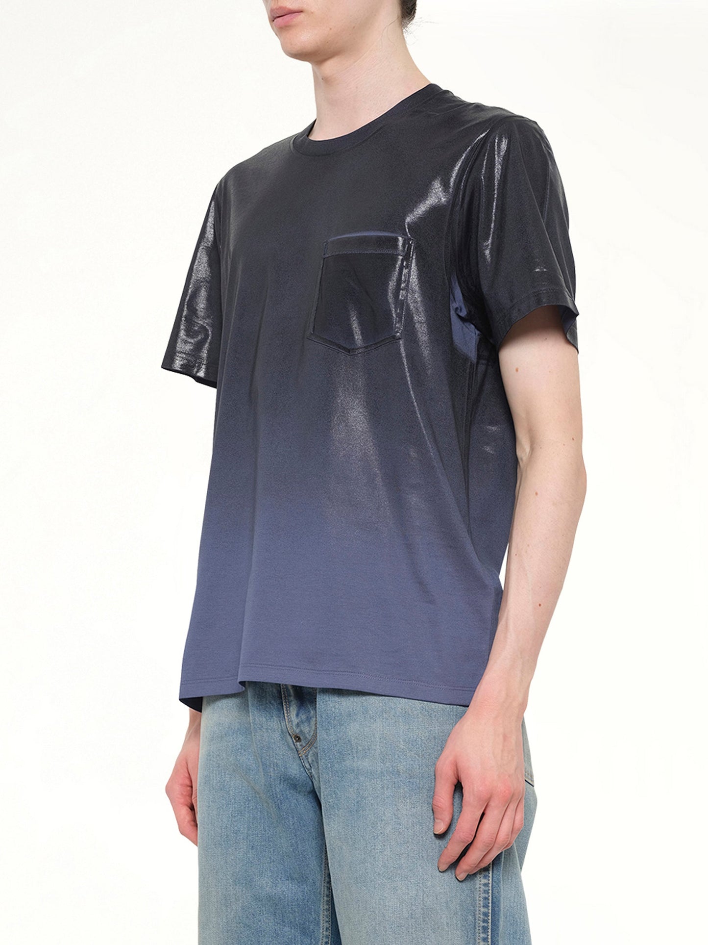 MAISON MARGIELA Coated T-Shirt (Blue)