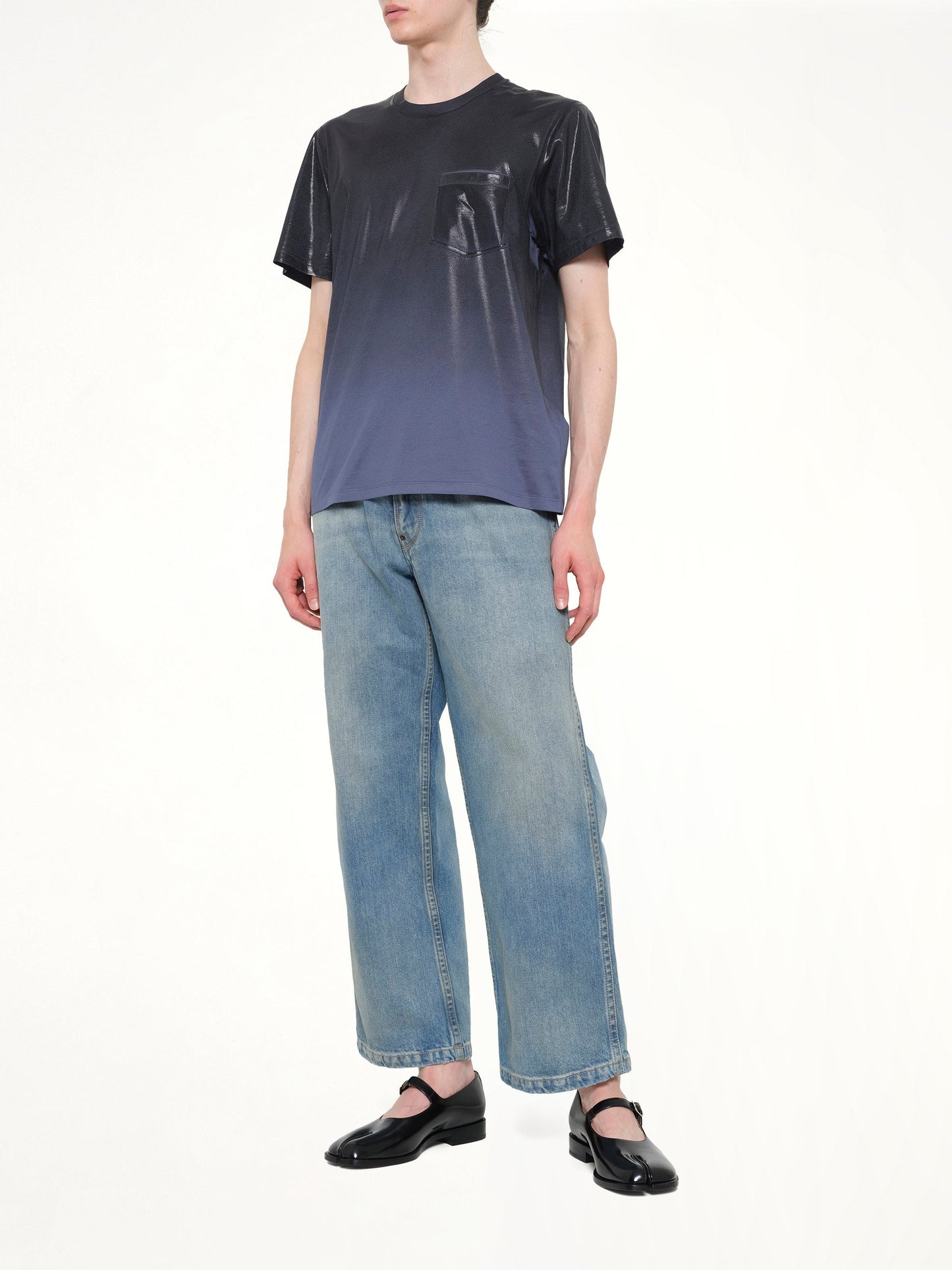 MAISON MARGIELA Coated T-Shirt (Blue)