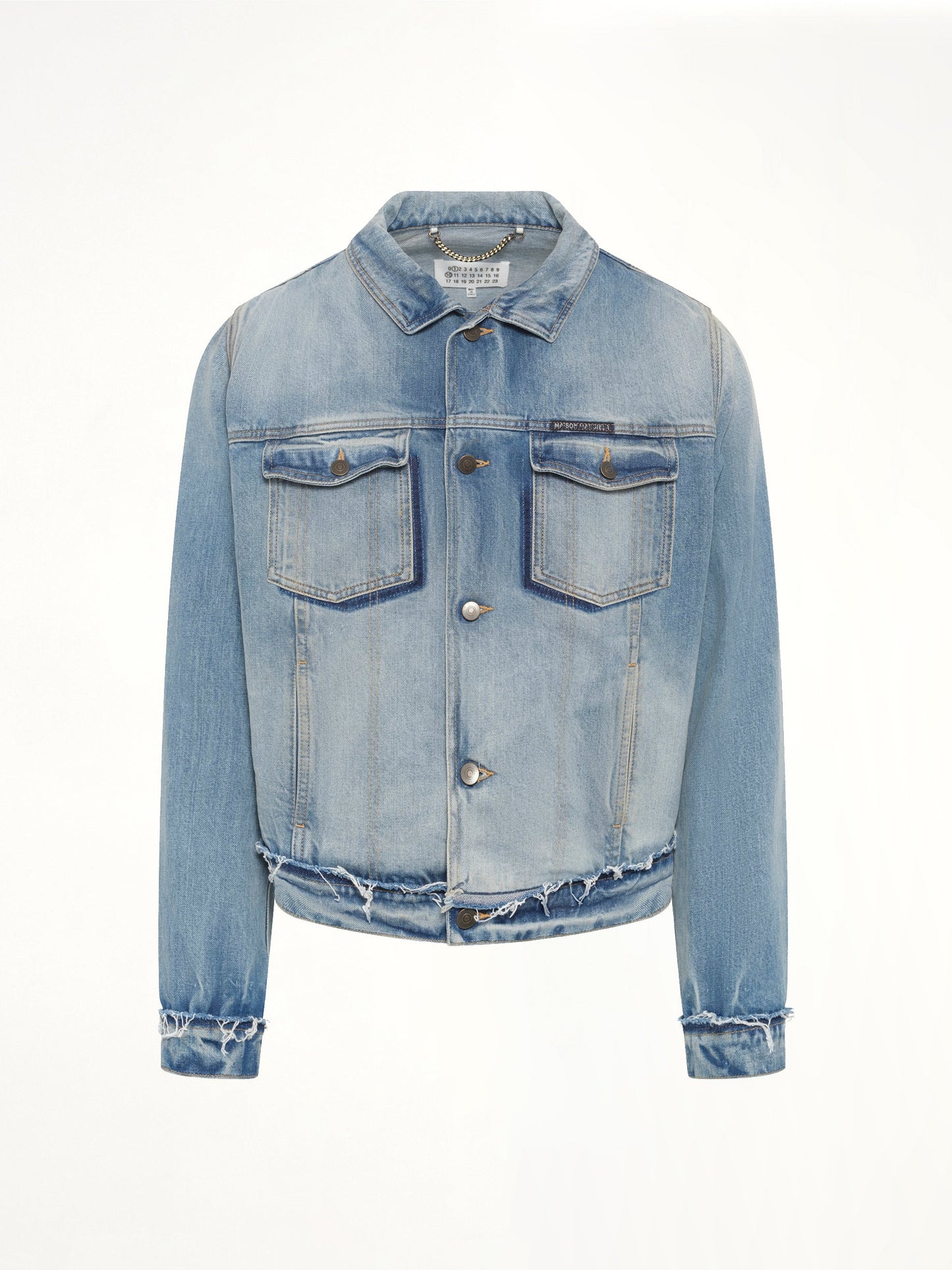 MAISON MARGIELA Washed Denim Jacket (Blue)