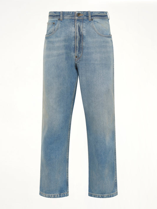 MAISON MARGIELA Cropped Denim Jeans (Blue)