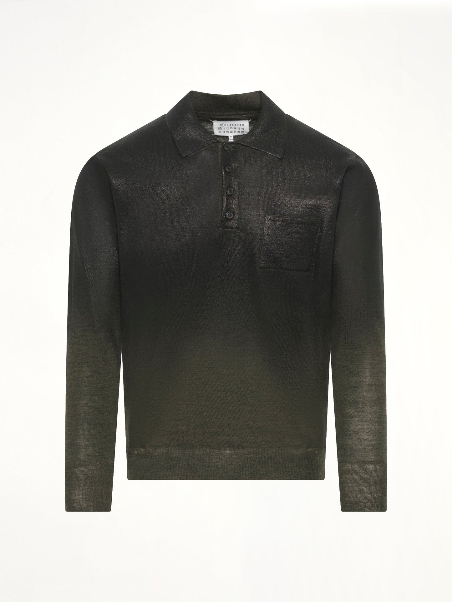 MAISON MARGIELA Coated Knit Polo (Green)