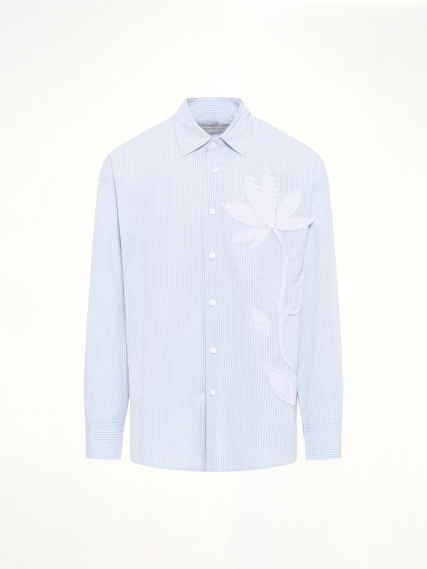 FENG CHEN WANG Plants Patched Shirt (Blue)