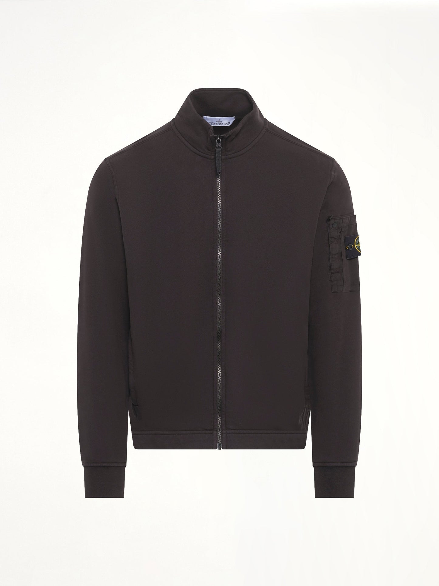 STONE ISLAND 6100018 Zip Up Cardigan (Black)