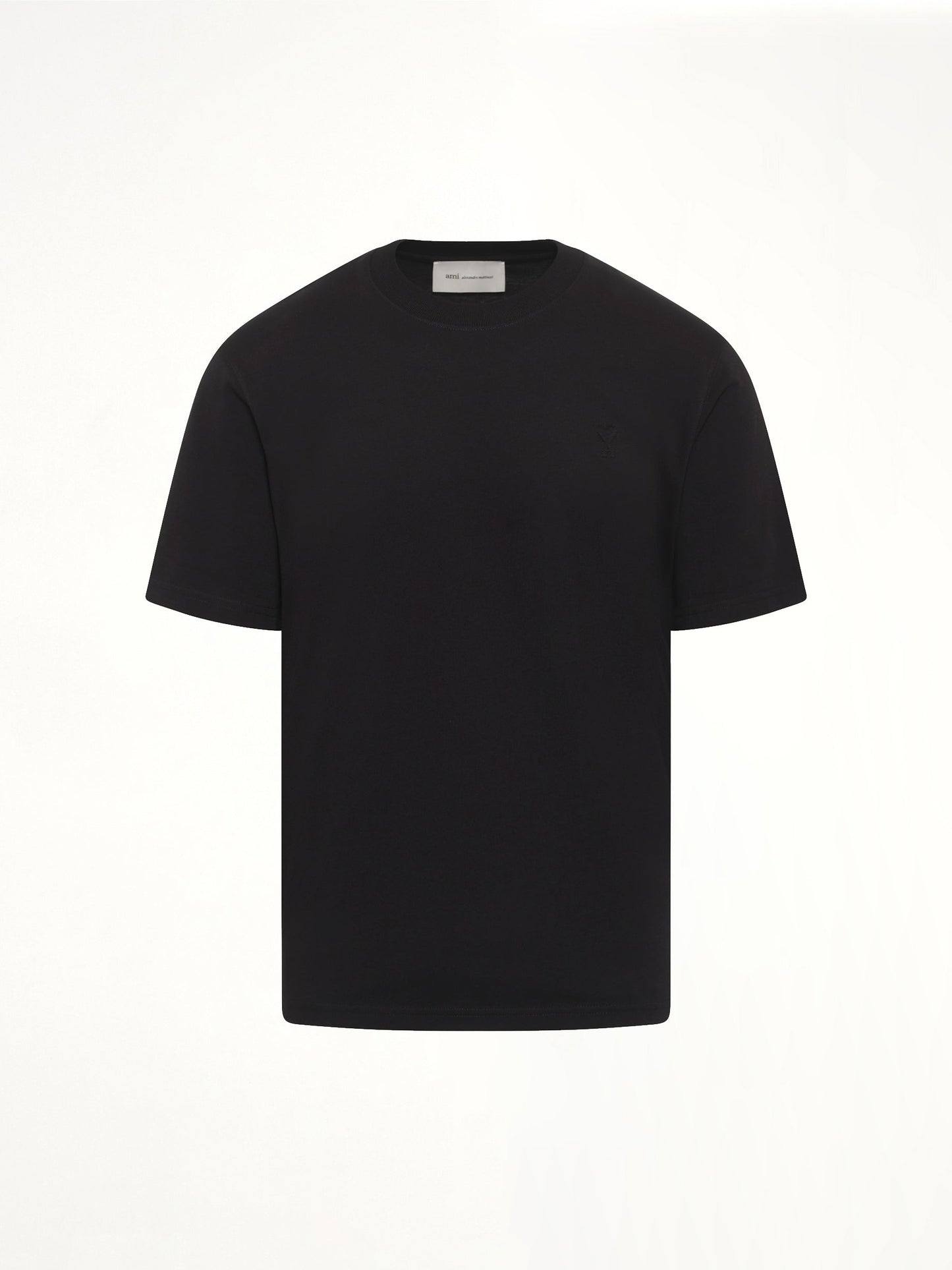 AMI PARIS Small Embossed ADC T-Shirt (Black)