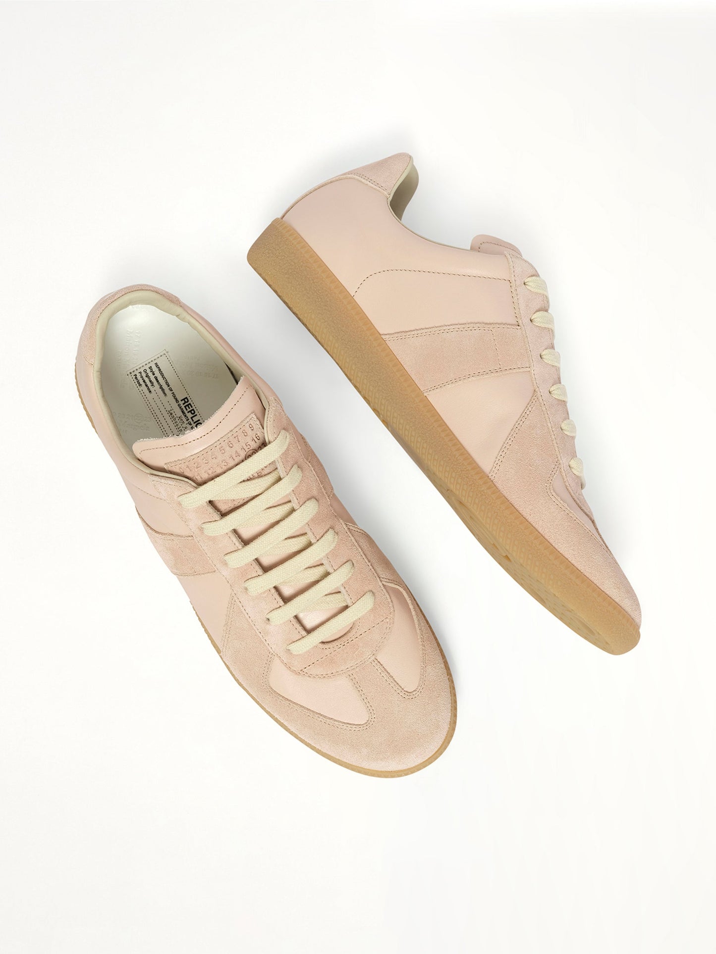 MAISON MARGIELA Replica Leather Sneaker (Almond Peach)