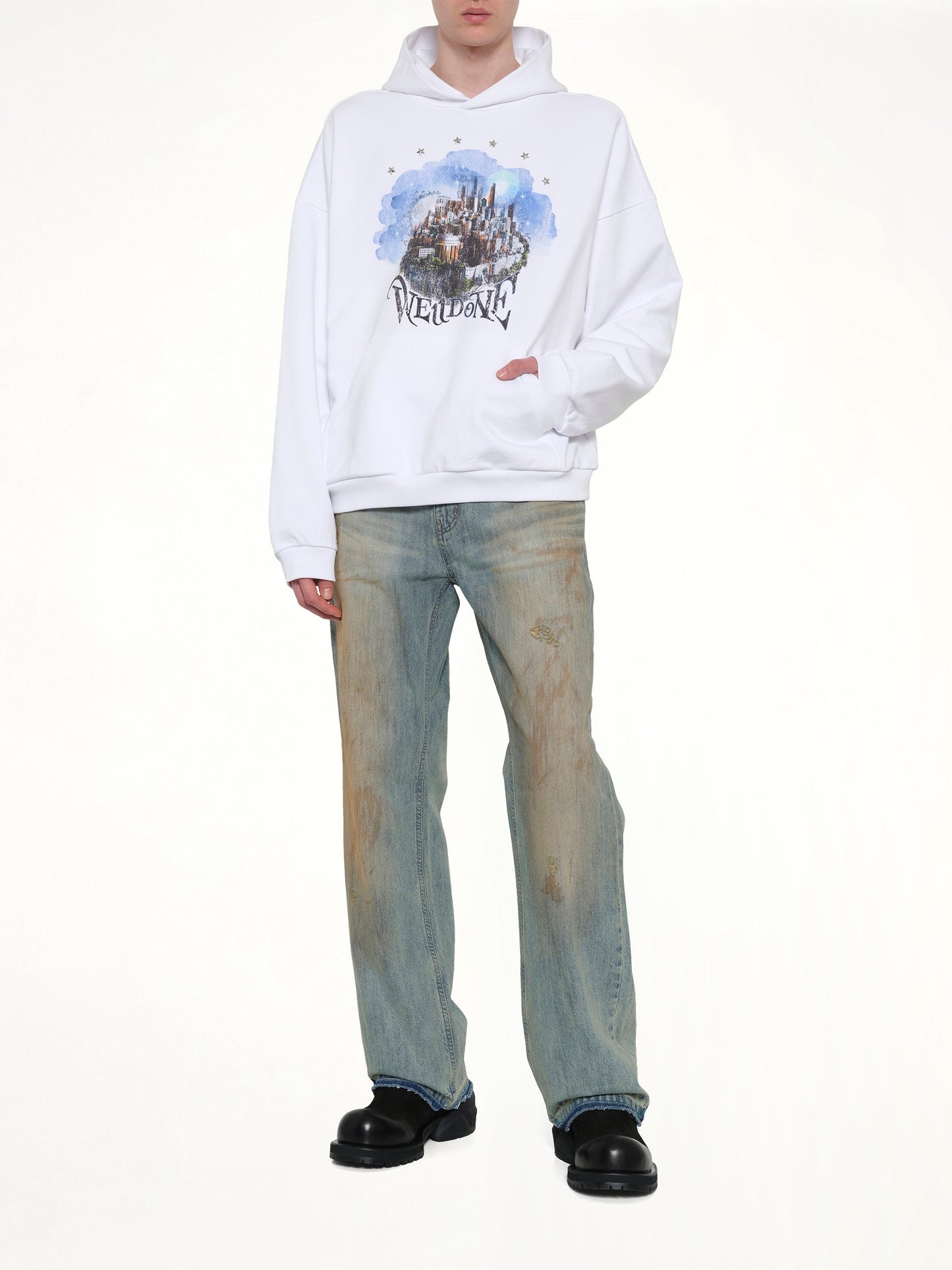 WE11DONE City Hoodie (White)