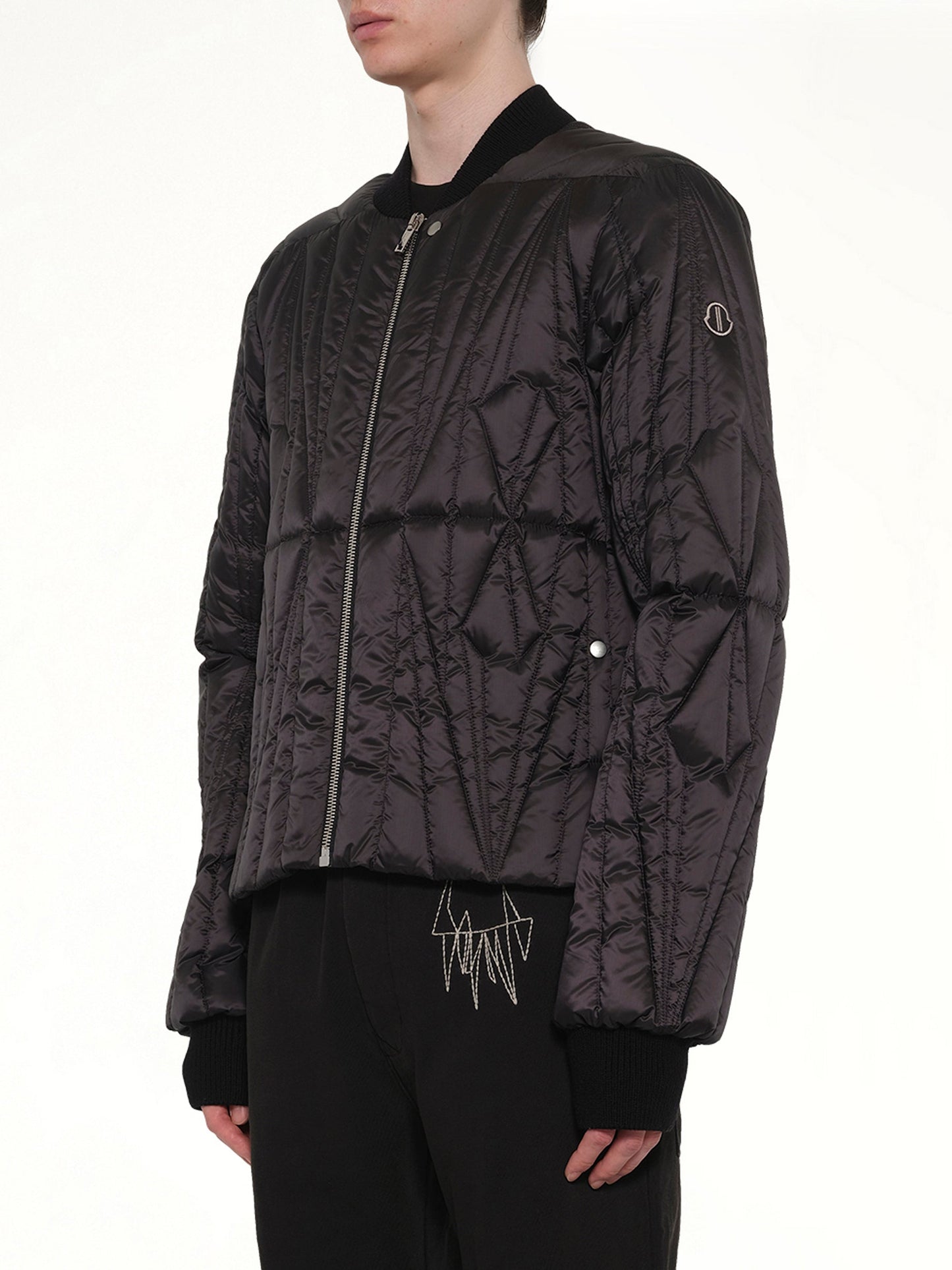Rick Owens x Moncler Geocamo Flight Jacket (Black)