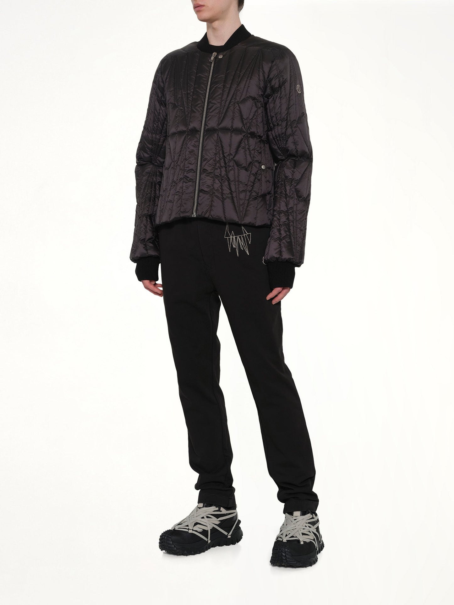 Rick Owens x Moncler Geocamo Flight Jacket (Black)