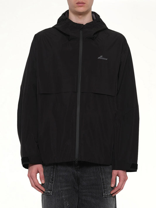 Image of Coats & Jackets. Product name - 3L Shell Hoodie Jacket in Black colour by brand - WE11DONE