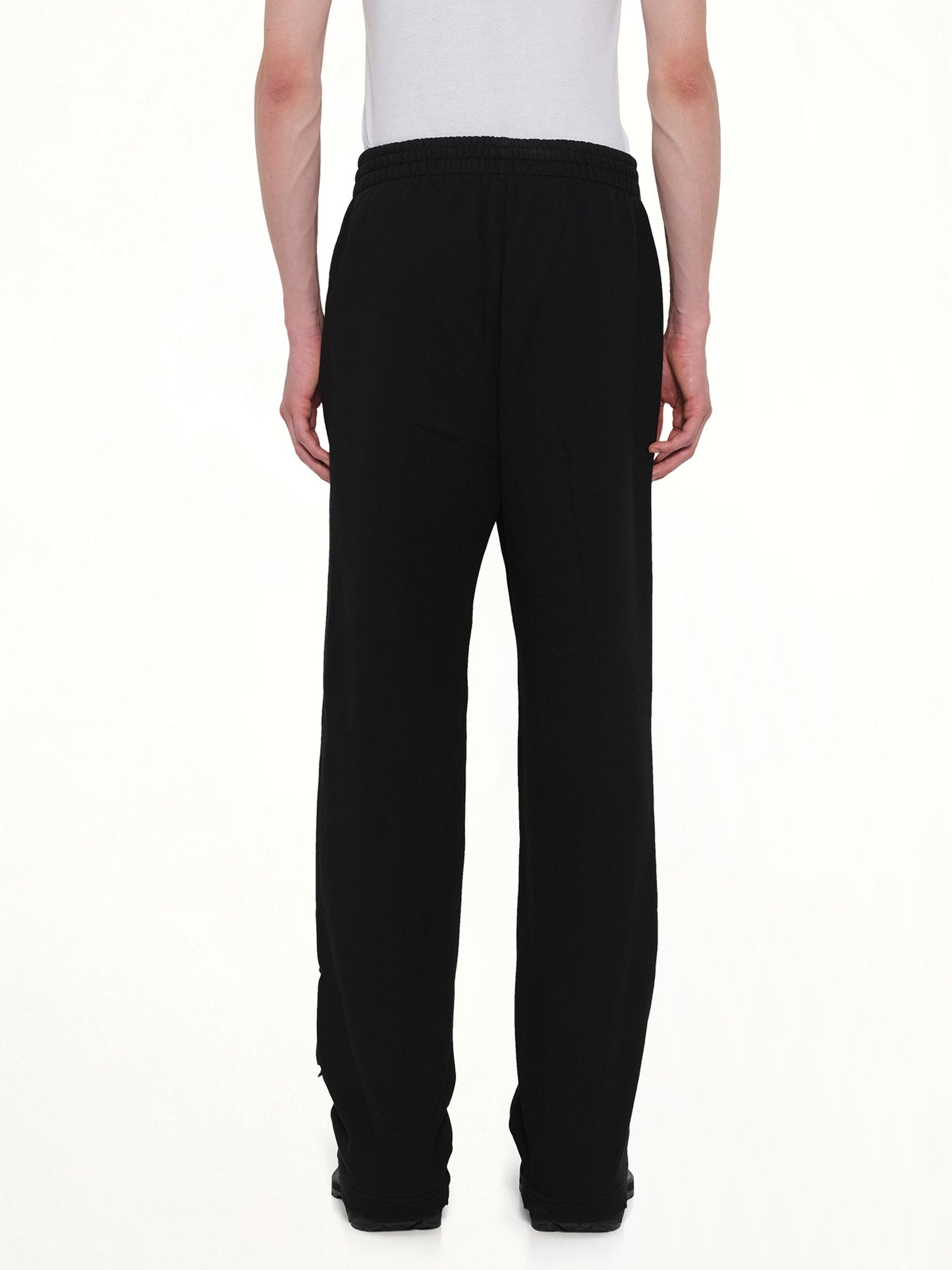 WE11DONE Piercing Detail Sweatpants (Black)
