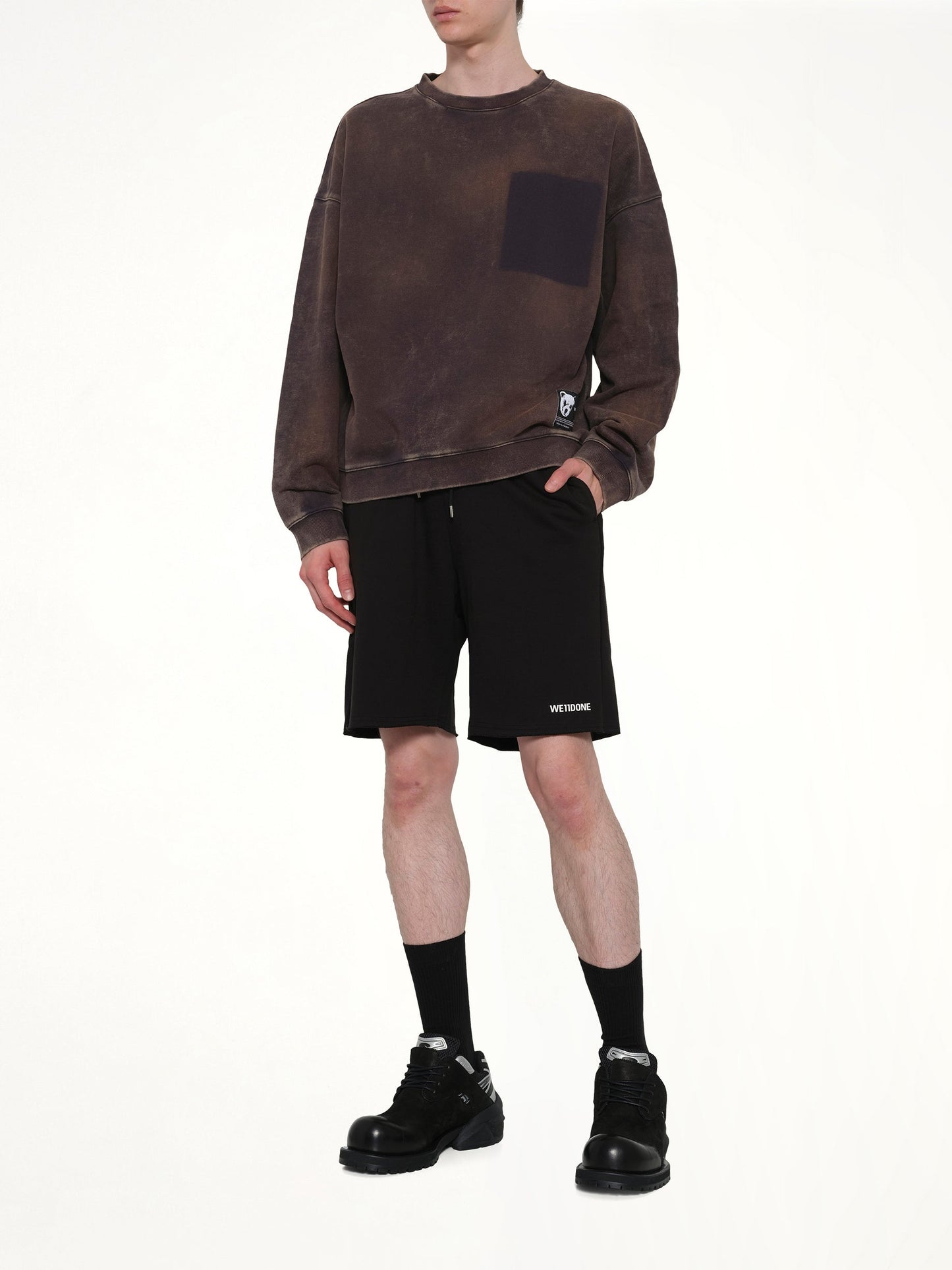 WE11DONE Basic Logo Shorts (Black)