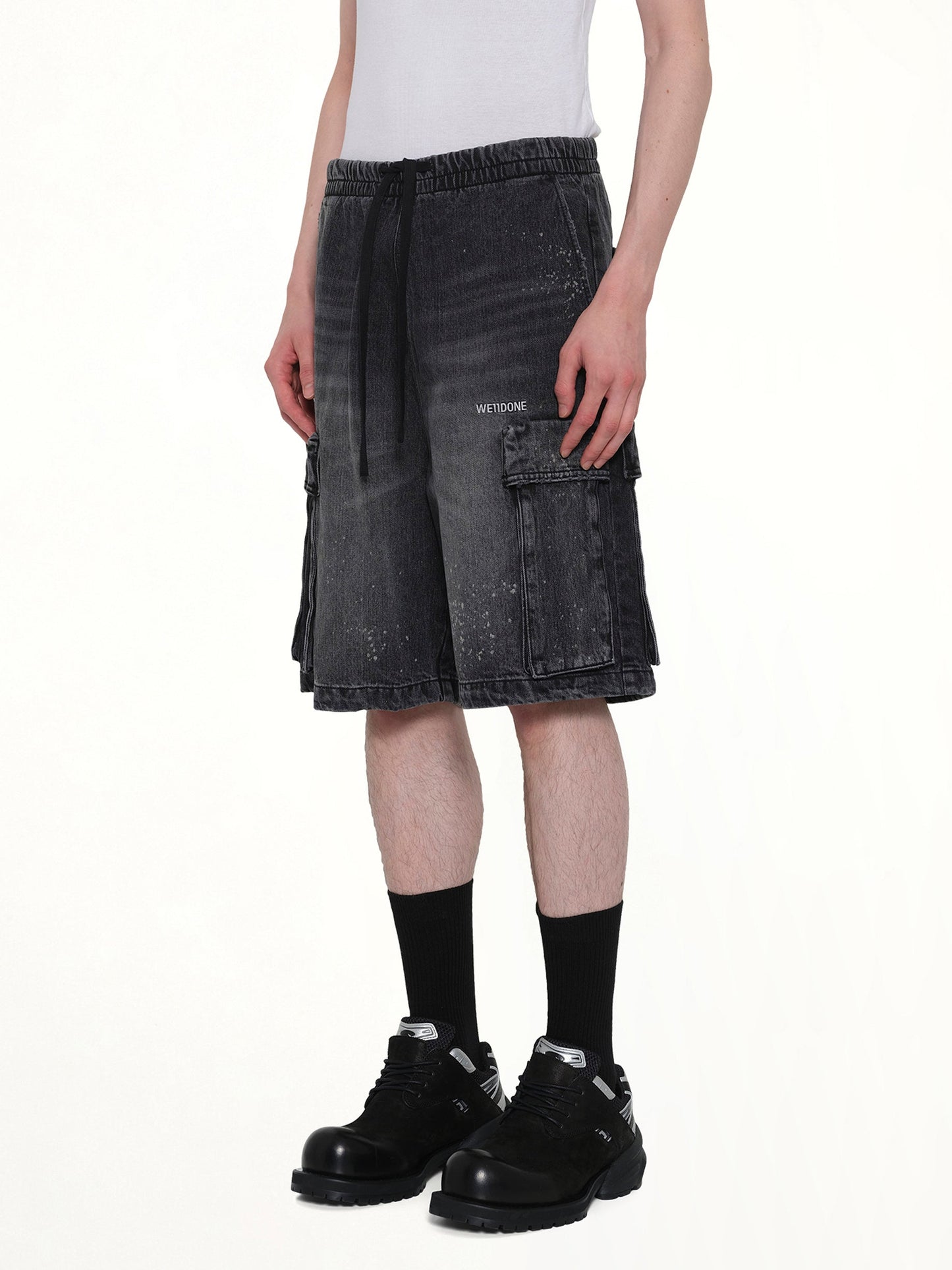 WE11DONE Pocket Shorts (Black)