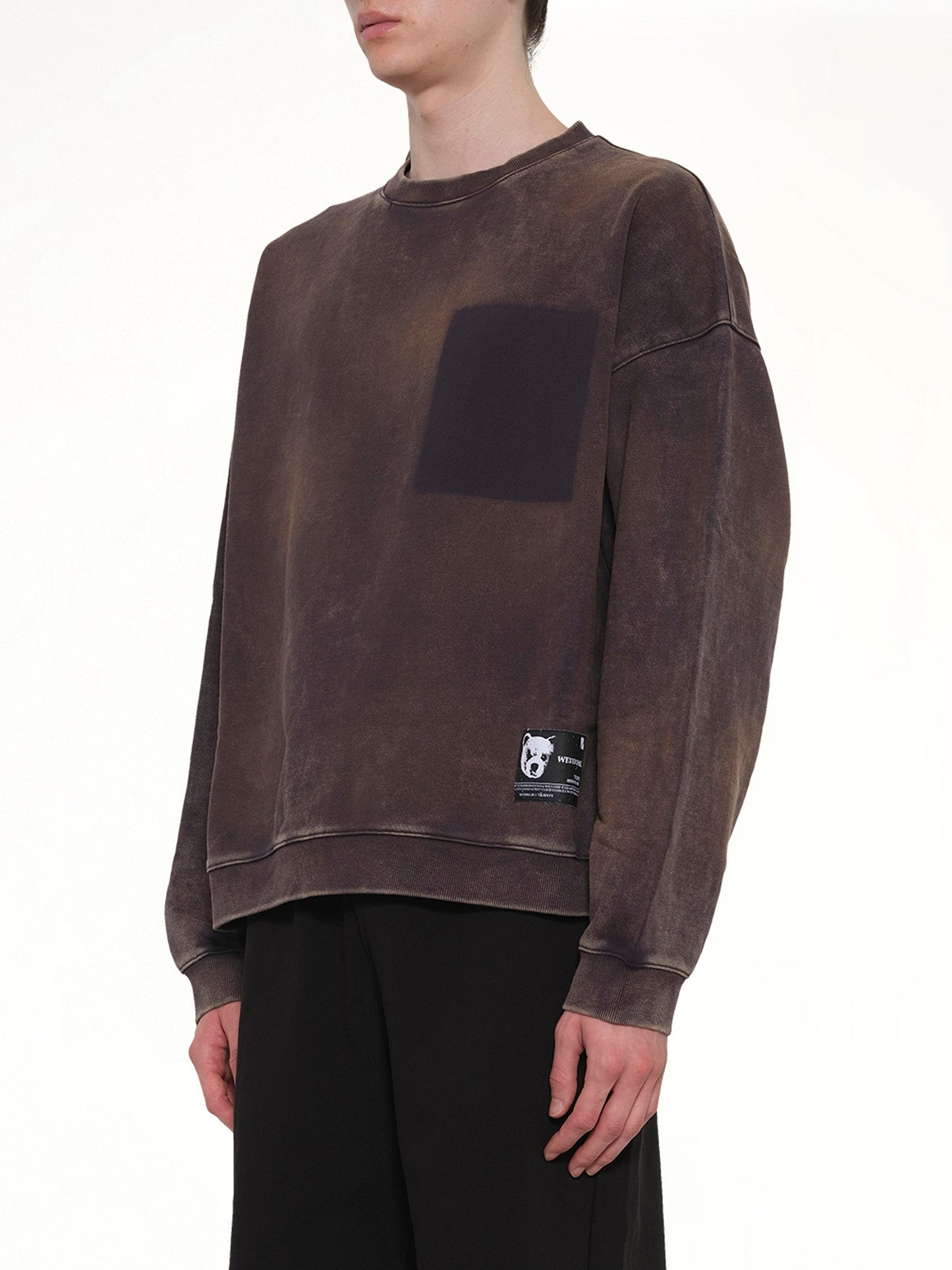 WE11DONE Teddy ID Sweatshirt (Grey)