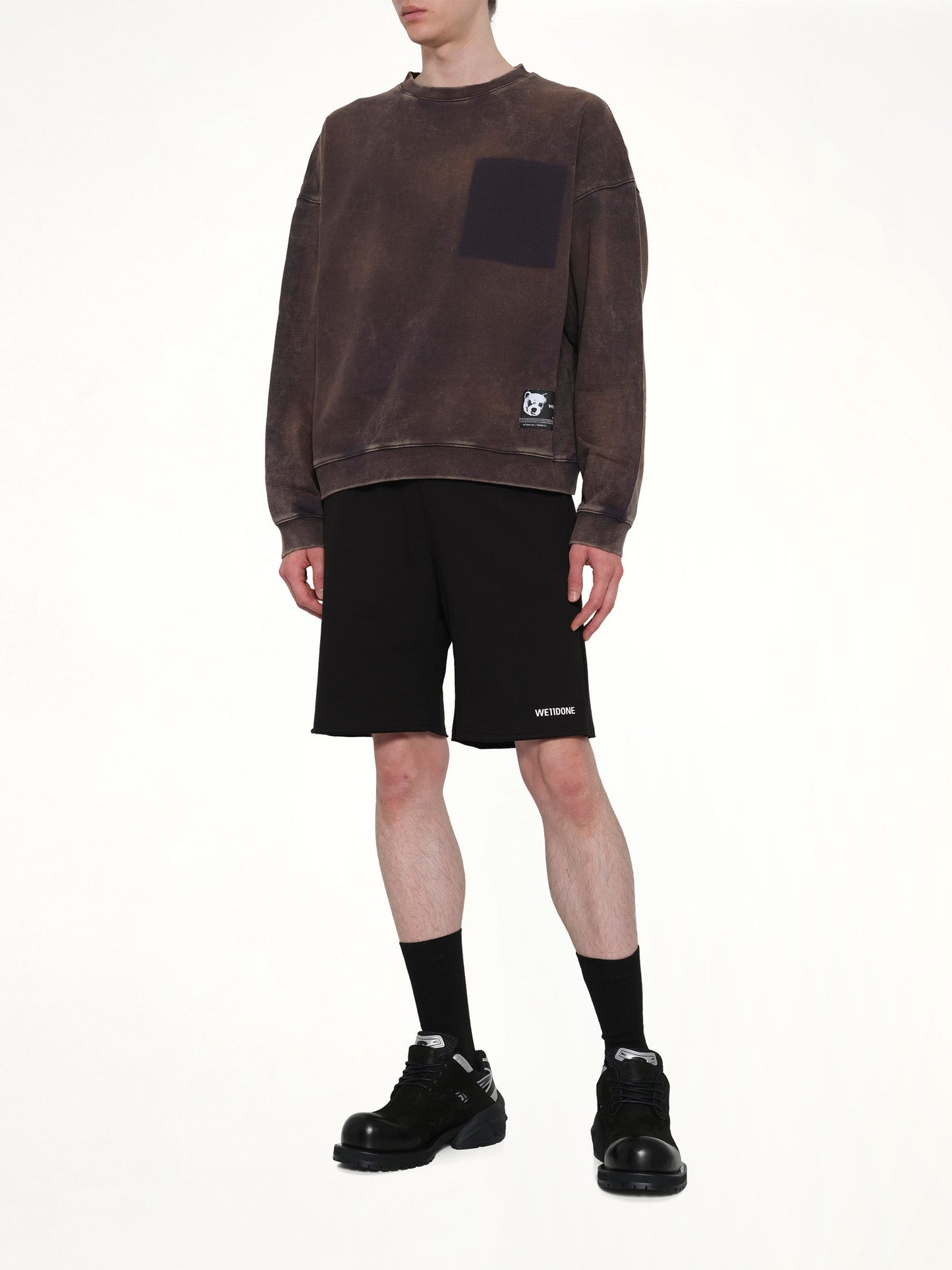 WE11DONE Teddy ID Sweatshirt (Grey)