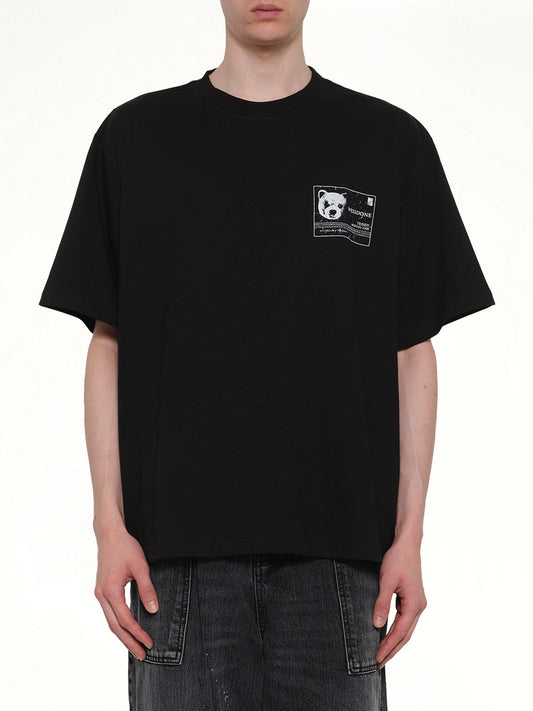 Image of T-Shirts. Product name - DNA Teddy ID T-Shirt in Black colour by brand - WE11DONE