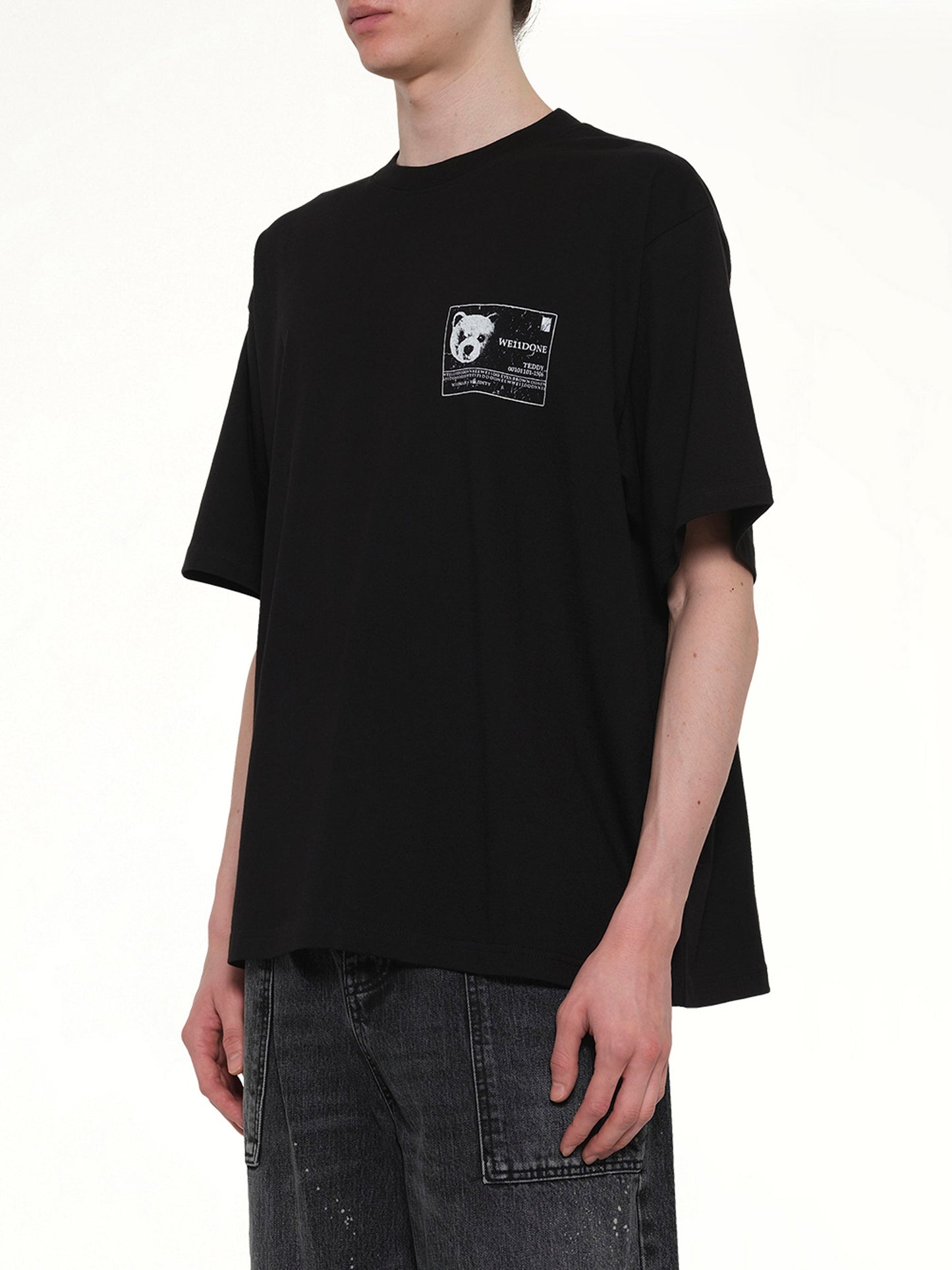 WE11DONE DNA Teddy ID T-Shirt (Black)