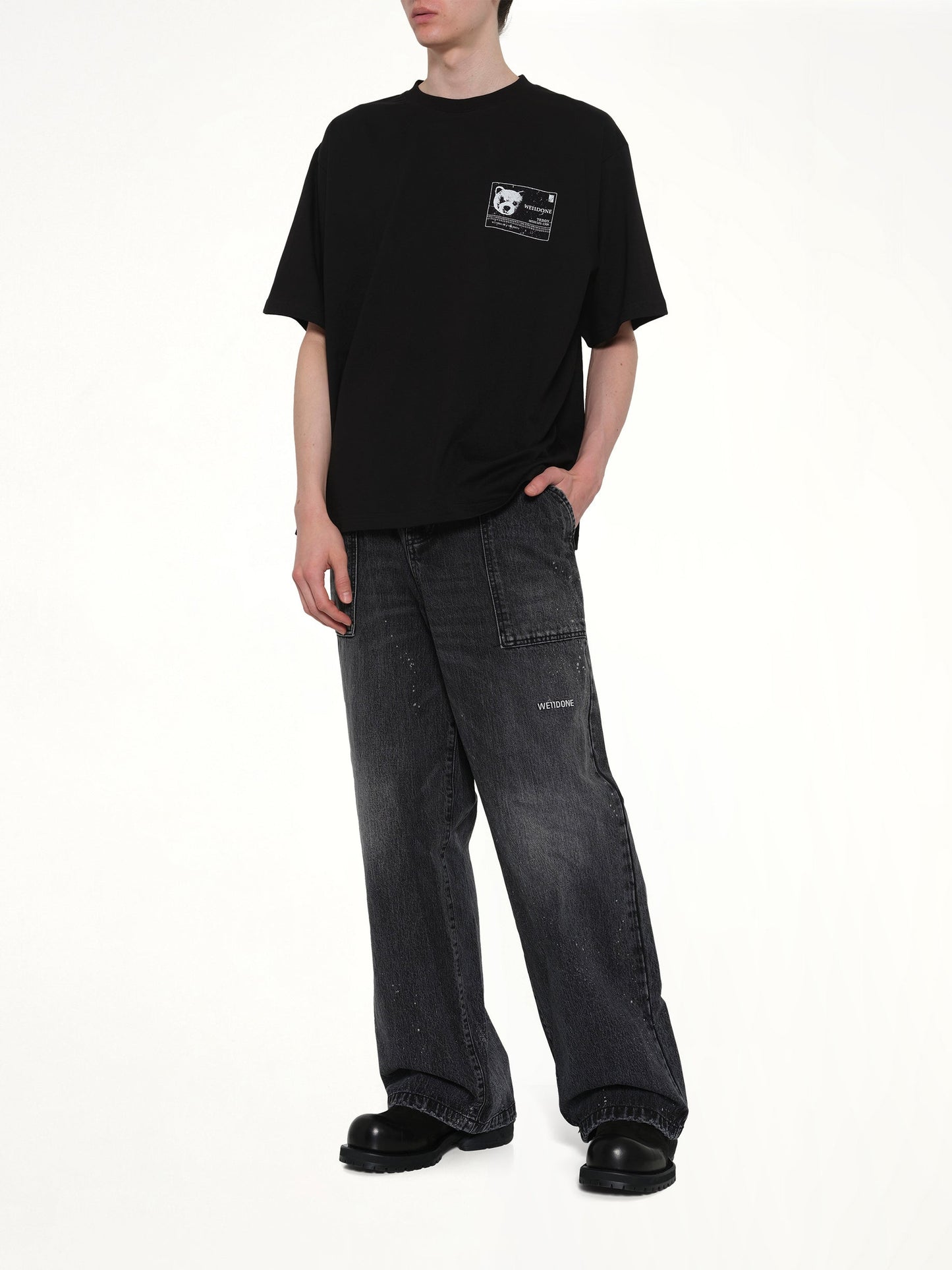 WE11DONE DNA Teddy ID T-Shirt (Black)