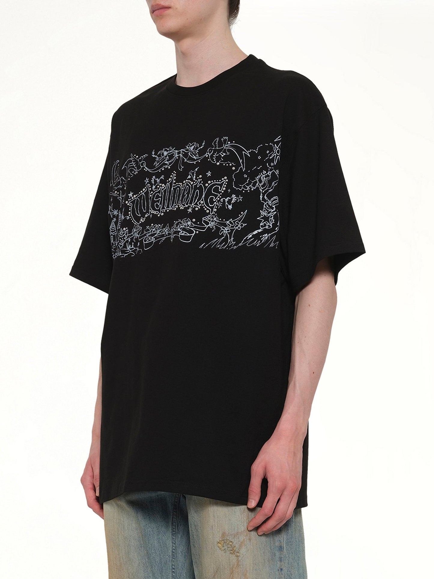 WE11DONE Ending Credit T-Shirt (Black)