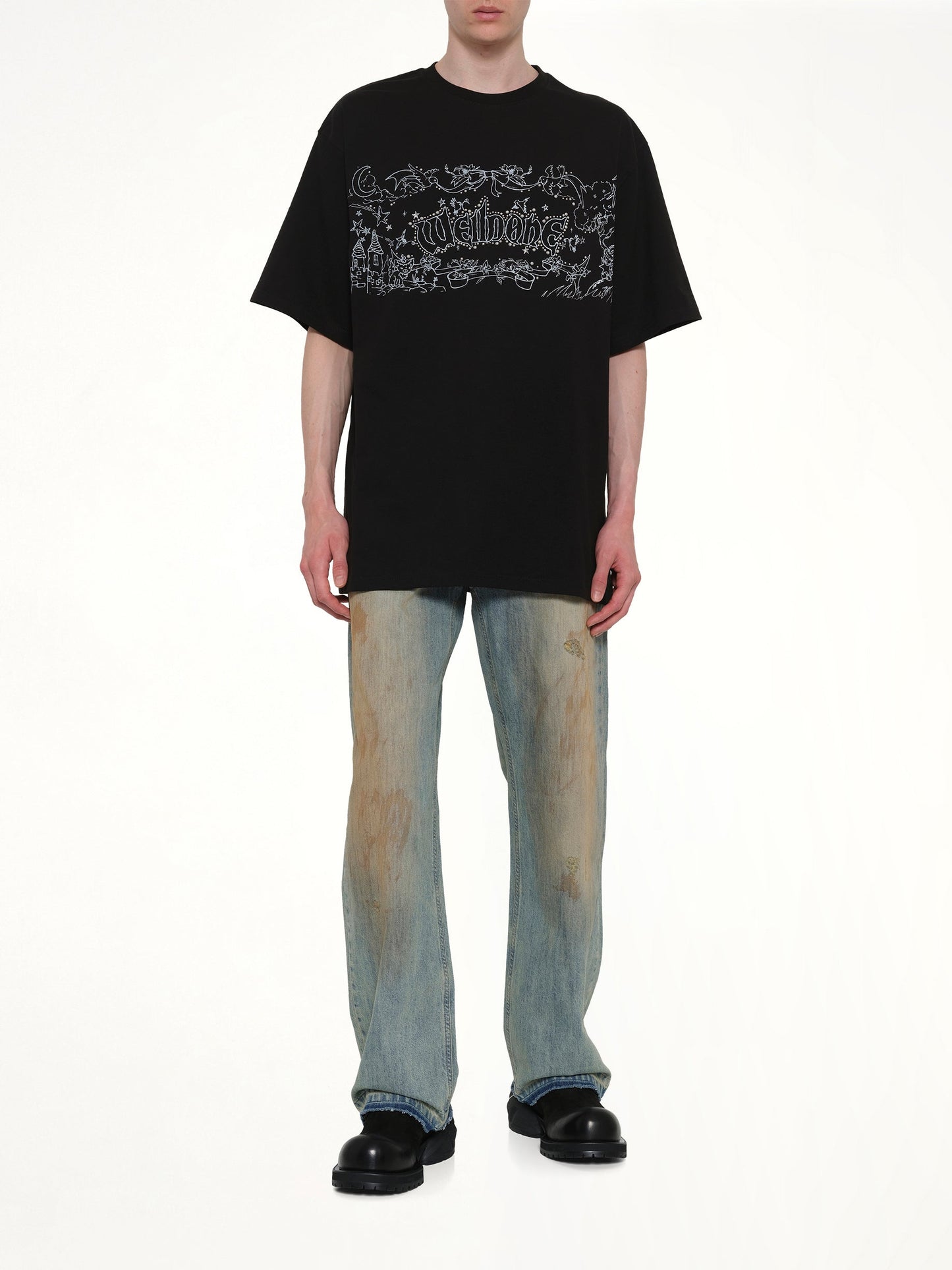 WE11DONE Ending Credit T-Shirt (Black)