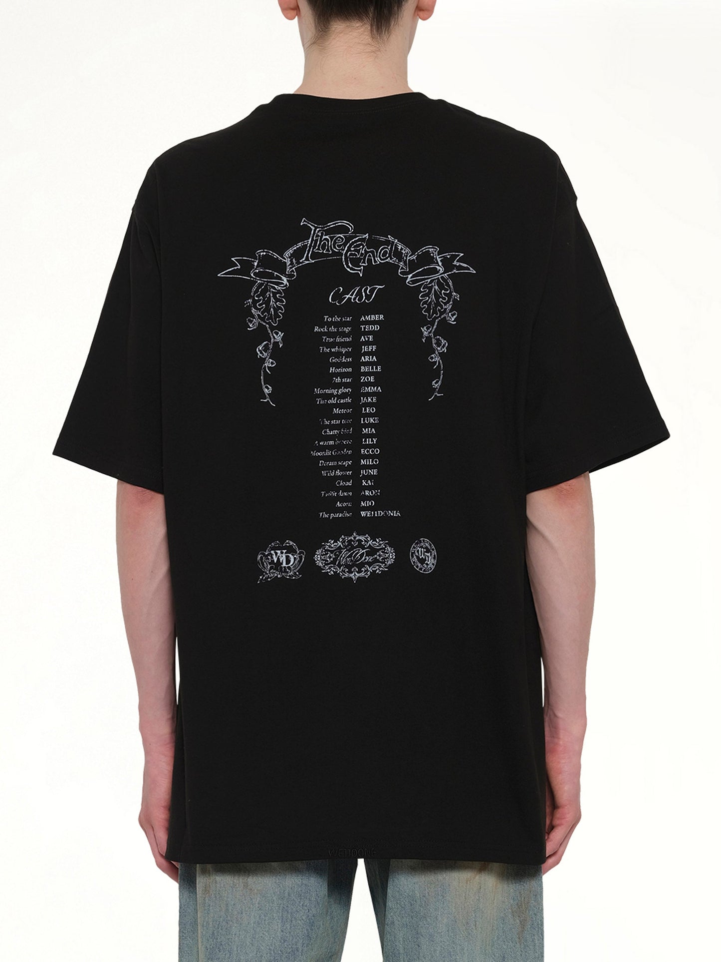 WE11DONE Ending Credit T-Shirt (Black)