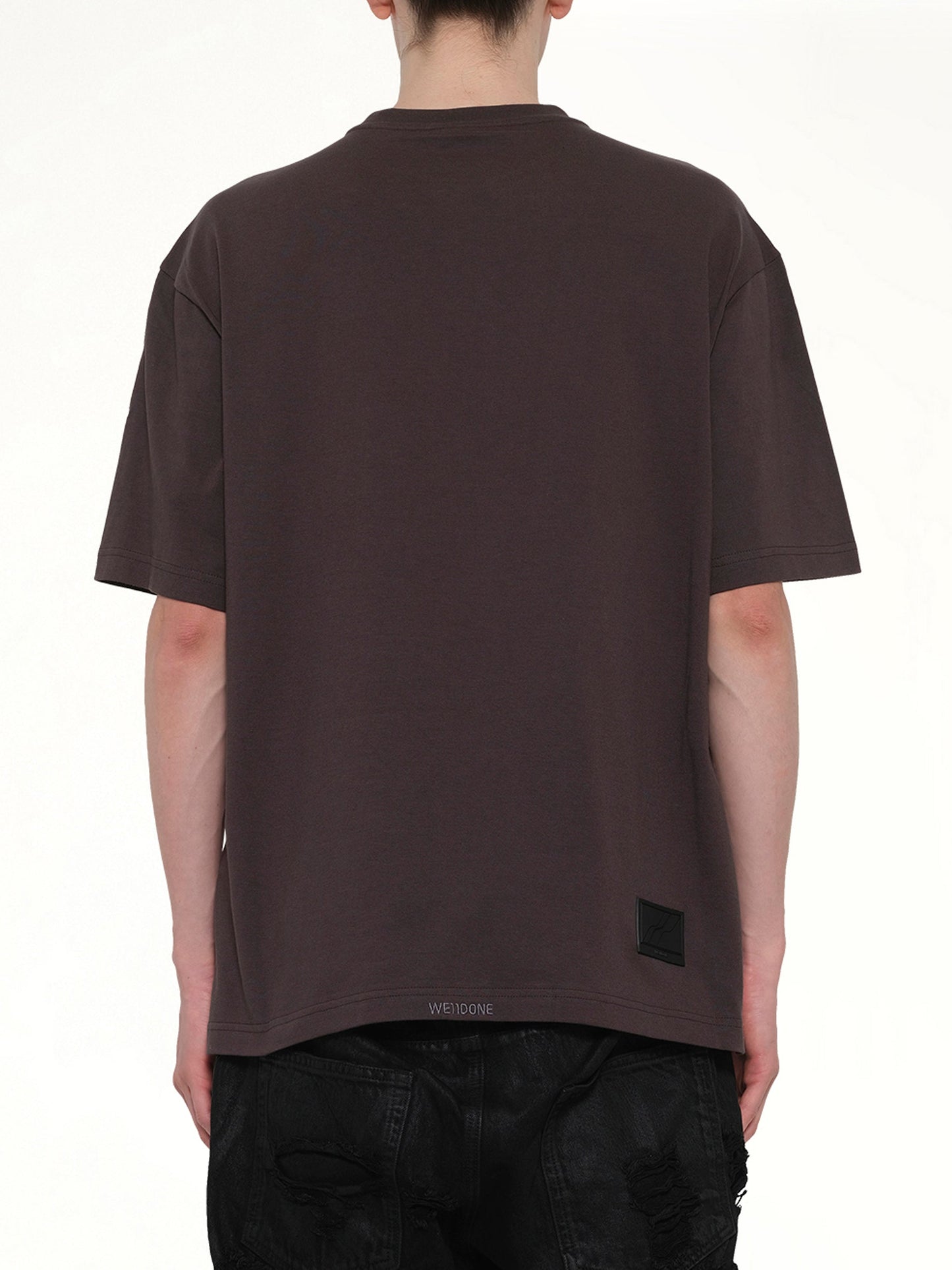 WE11DONE Logo Painted T-Shirt (Grey)