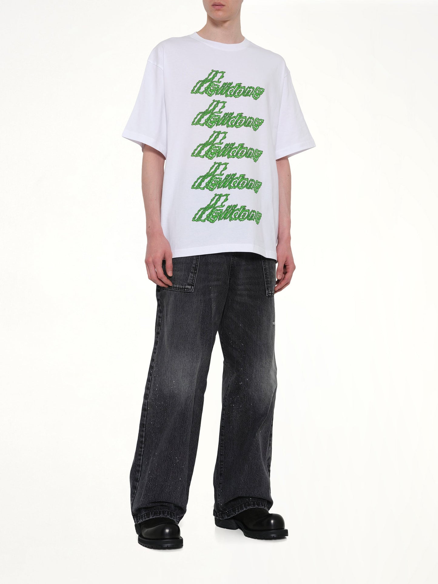 WE11DONE Multi-Logo T-Shirt (White)